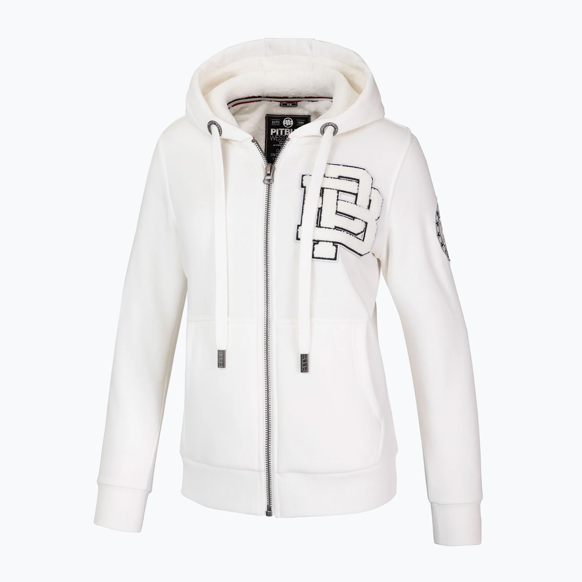 Bluza damska Pitbull Sherpa Ruffina Hooded Zip off white | WYSYŁKA W 24H | 30 DNI NA ZWROT