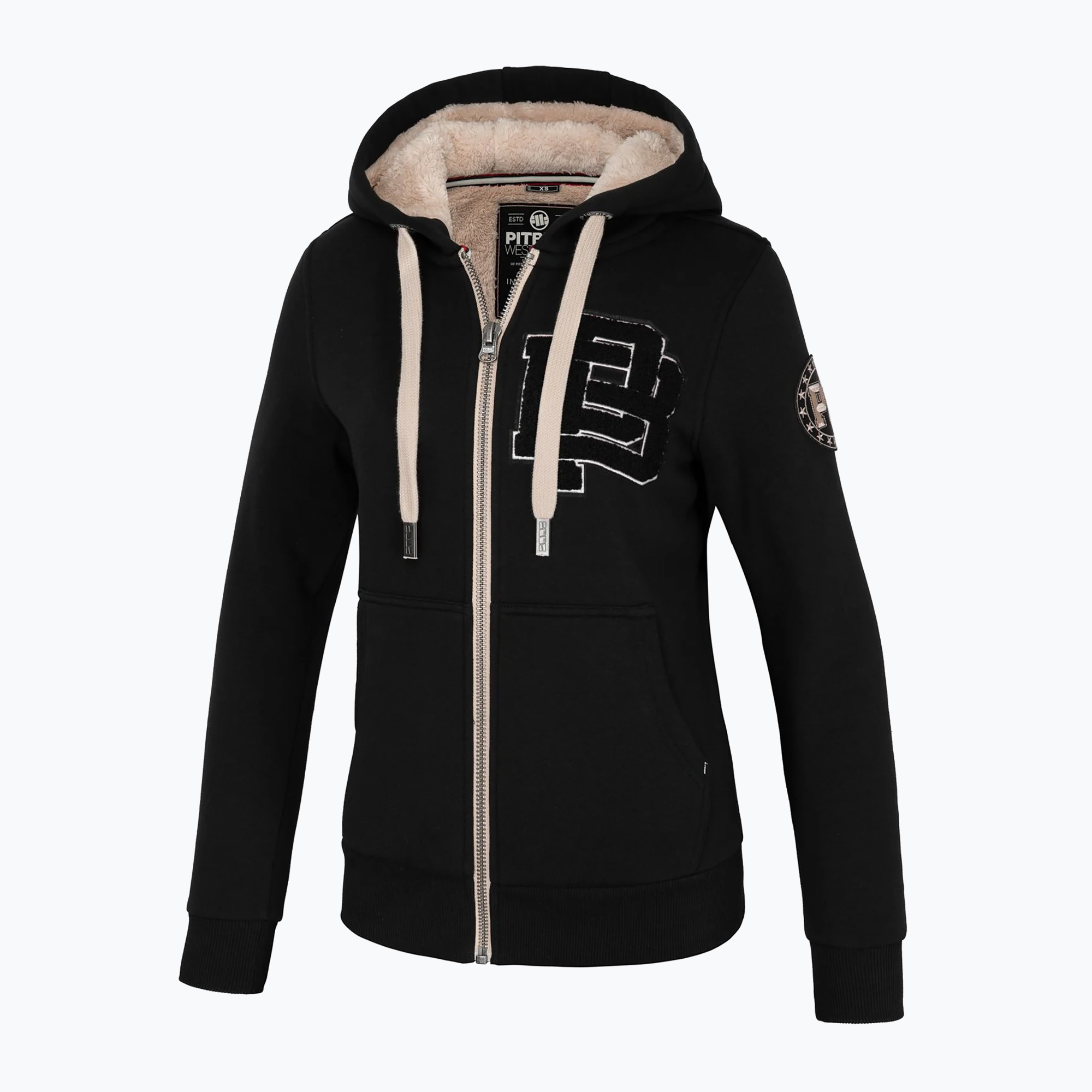 Bluza damska Pitbull Sherpa Ruffina Hooded Zip black | WYSYŁKA W 24H | 30 DNI NA ZWROT