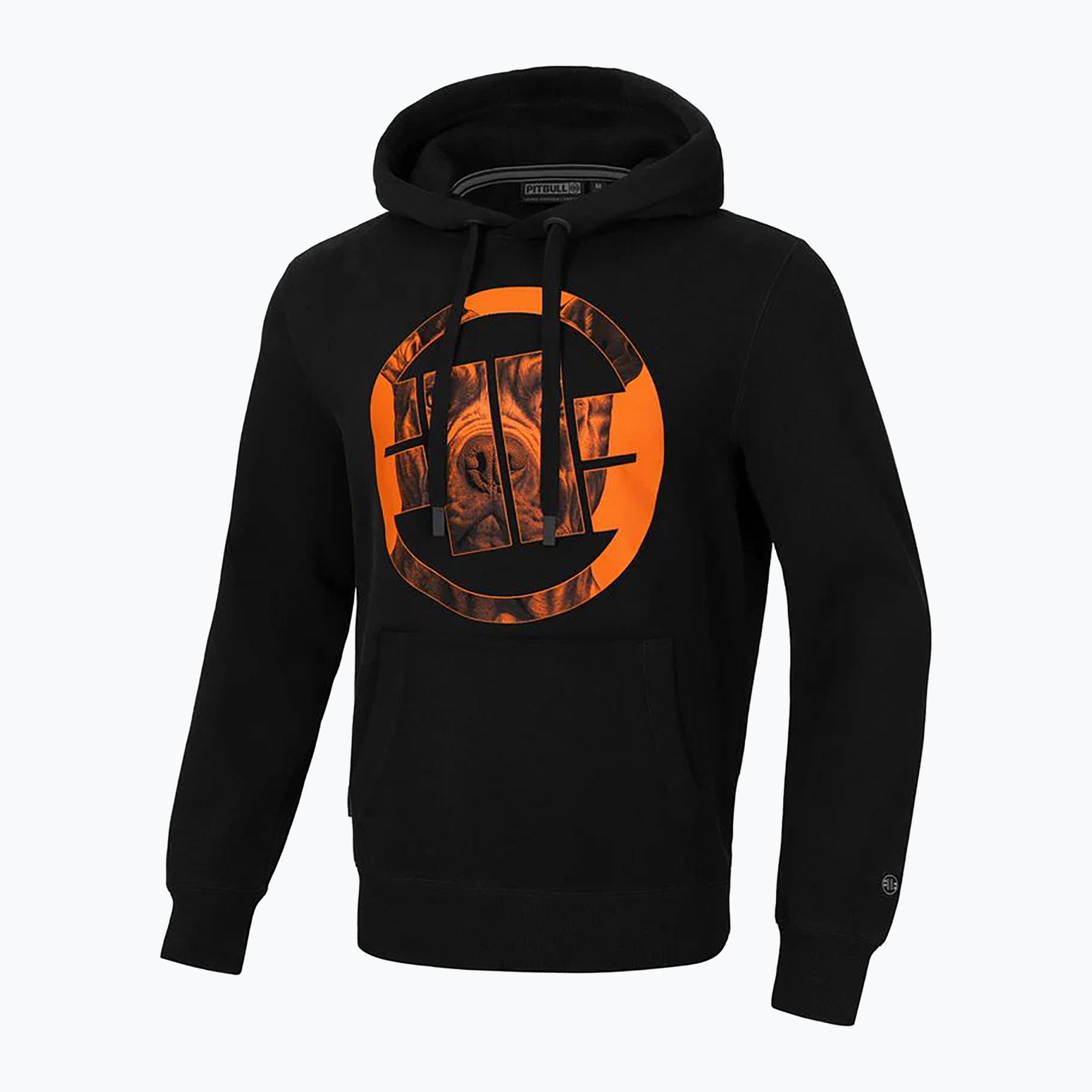 Bluza męska Pitbull Hooded Orange Dog 24 black | WYSYŁKA W 24H | 30 DNI NA ZWROT