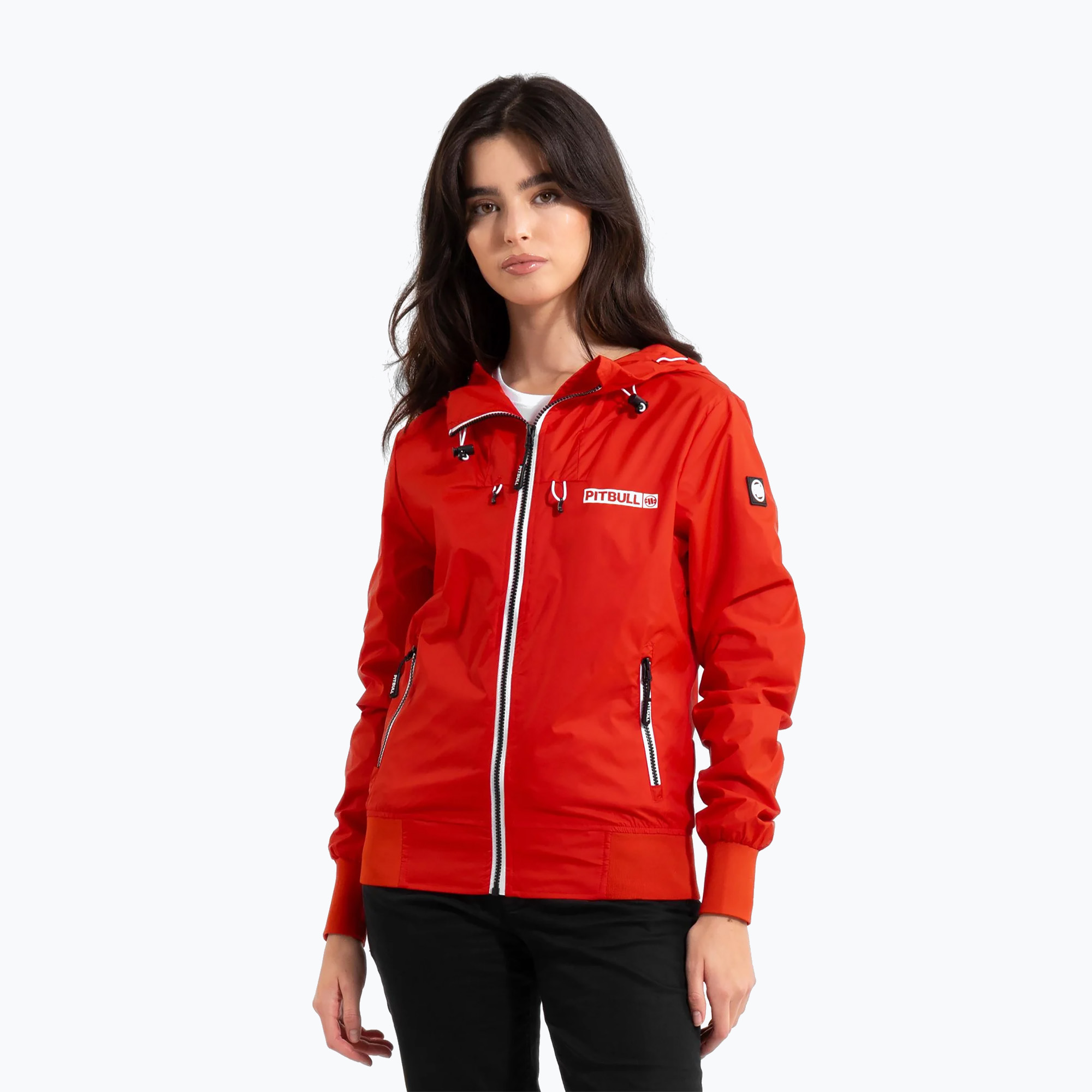 Kurtka damska Pitbull Aaricia Hilltop Hooded Nylon flame red 