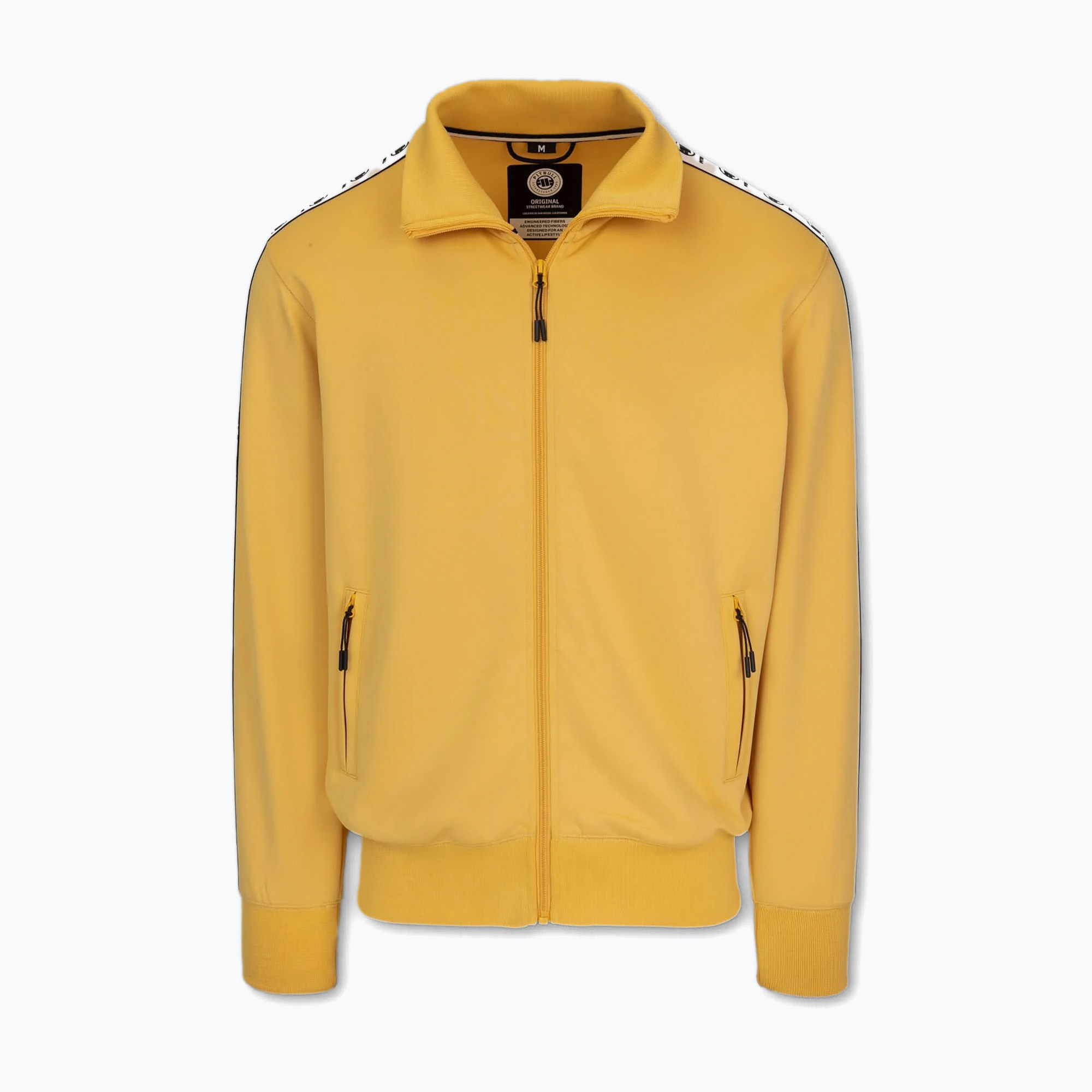 Bluza męska Pitbull Track Jacket Powers pale yellow | WYSYŁKA W 24H | 30 DNI NA ZWROT