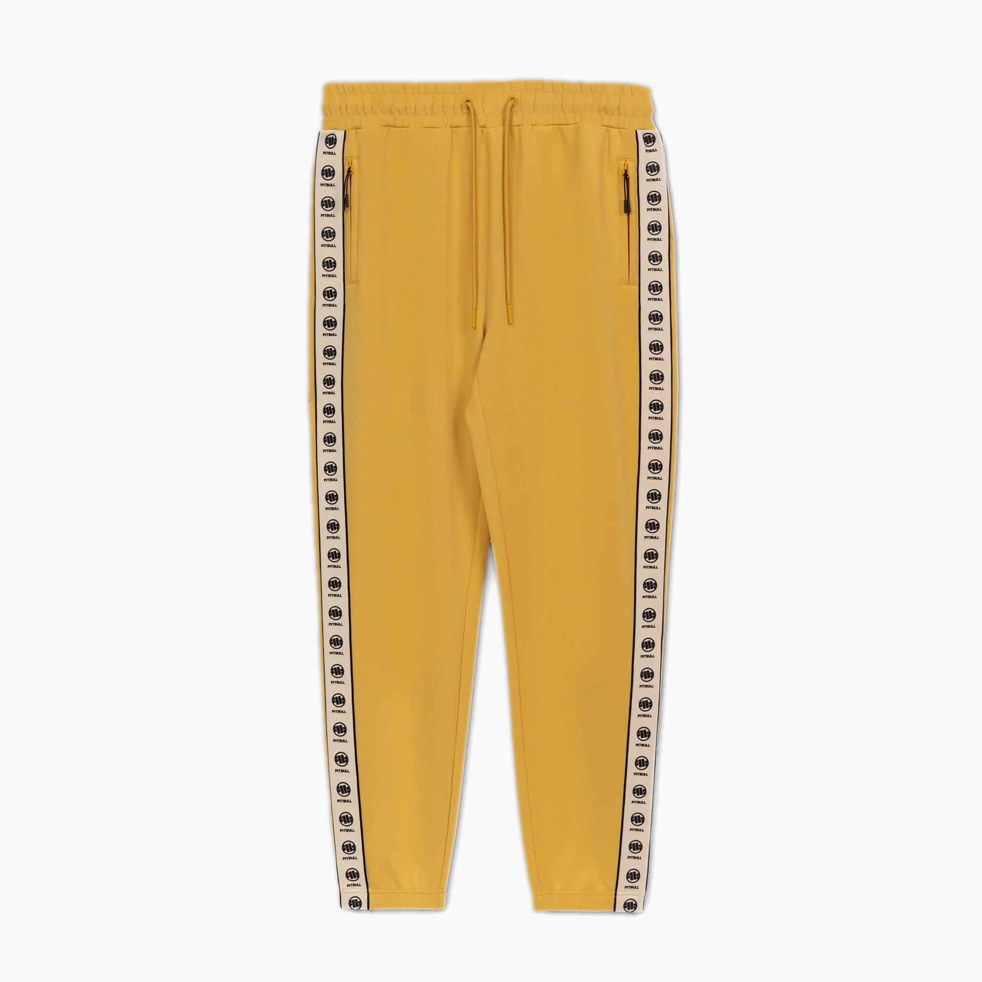 Spodnie męskie Pitbull Track Pants Powers pale yellow | WYSYŁKA W 24H | 30 DNI NA ZWROT