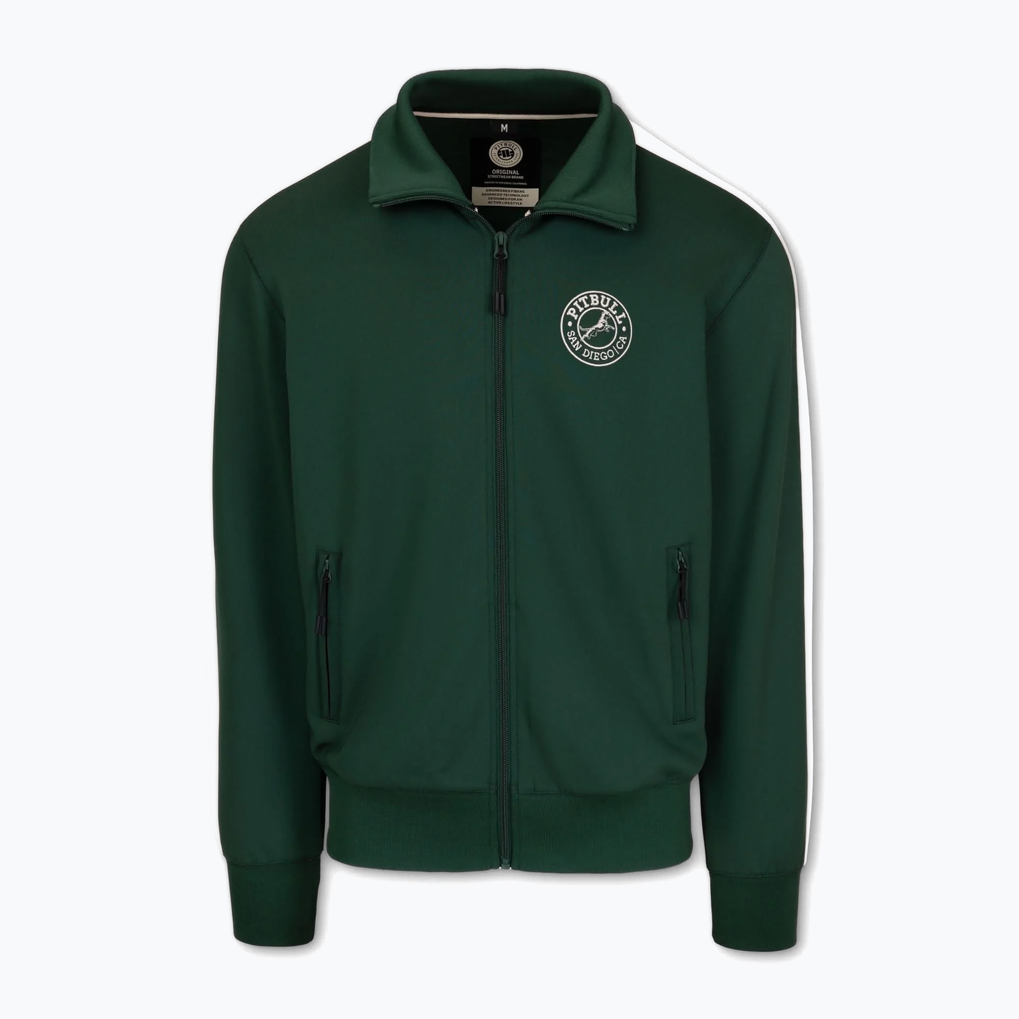 Bluza męska Pitbull Track Jacket San Diego bottle green | WYSYŁKA W 24H | 30 DNI NA ZWROT