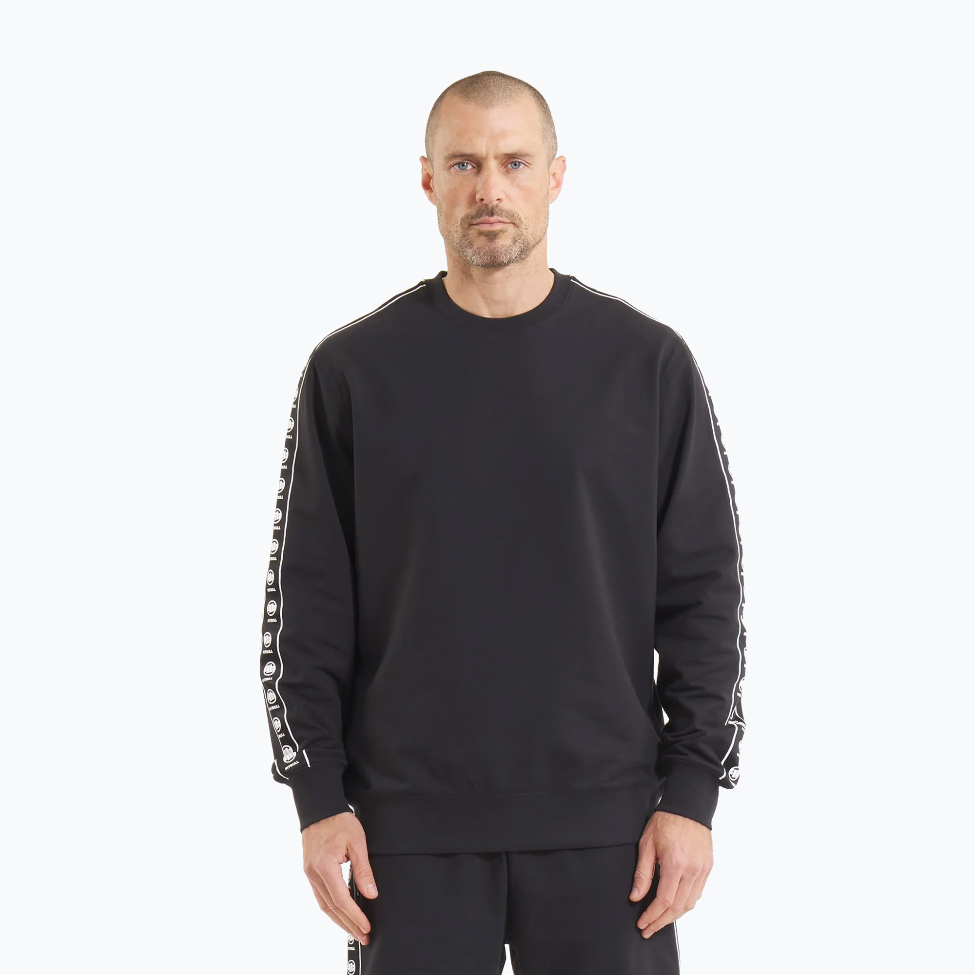 Bluza męska Pitbull Tape Nugget Crewneck Sweatshirt black 