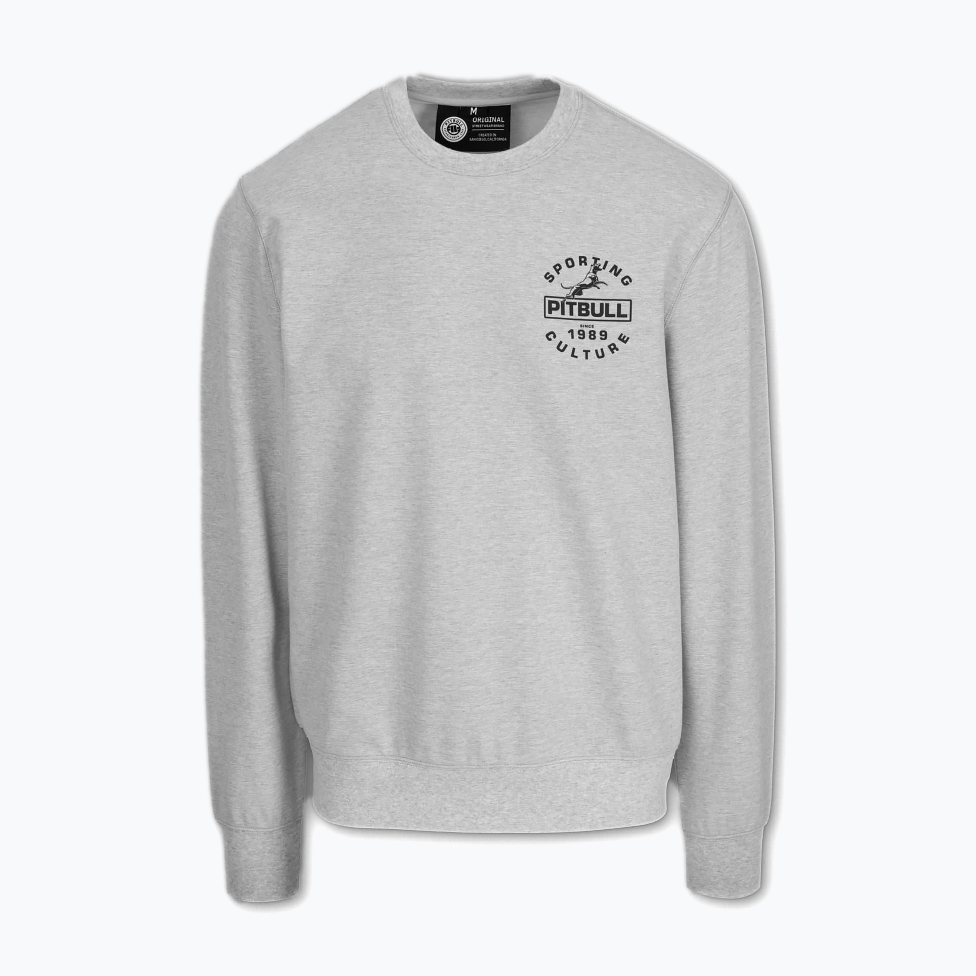 Bluza męska Pitbull Physical Culture Crewneck Sweatshirt grey/melange | WYSYŁKA W 24H | 30 DNI NA ZWROT