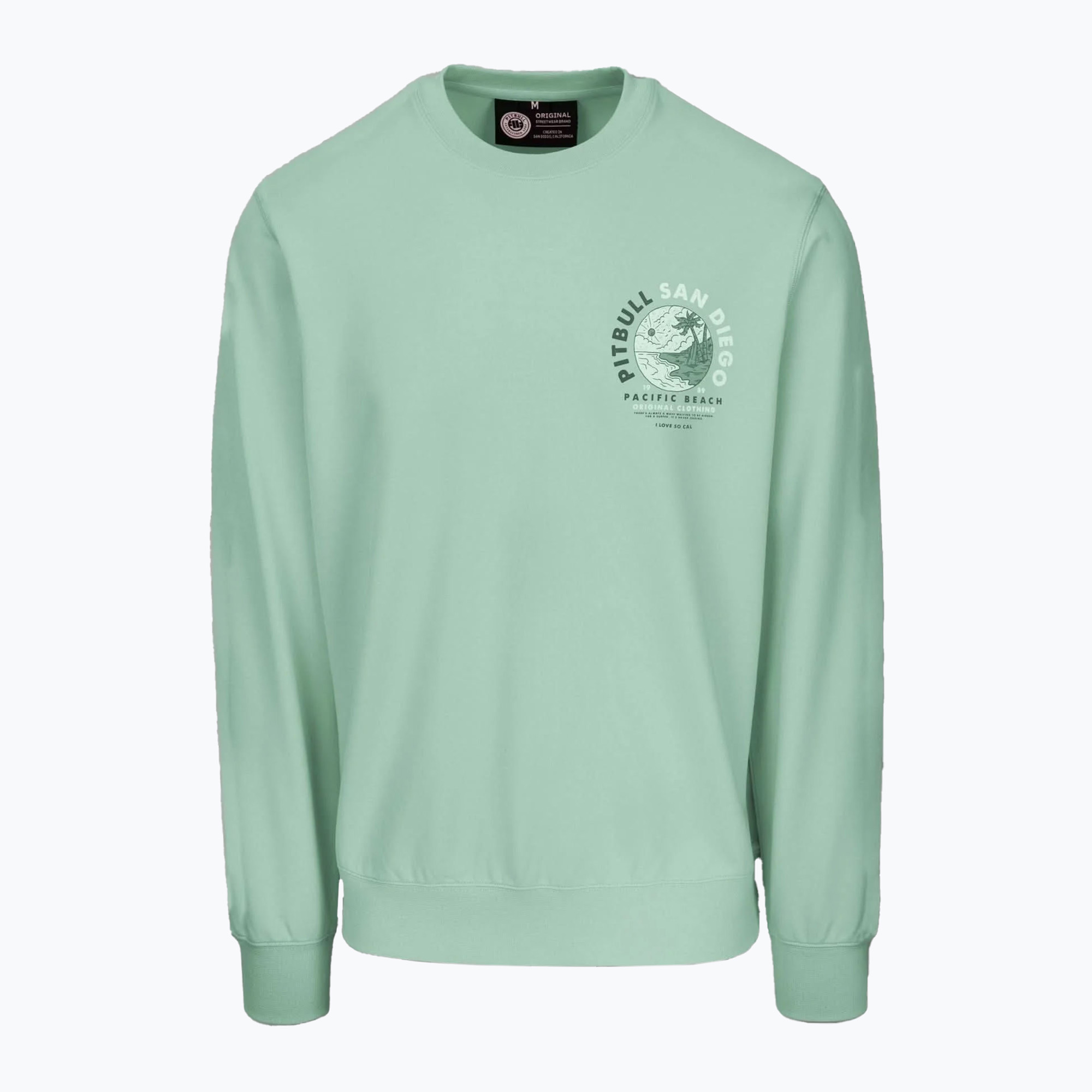 Bluza męska Pitbull Planet Surf Crewneck Sweatshirt light mint | WYSYŁKA W 24H | 30 DNI NA ZWROT