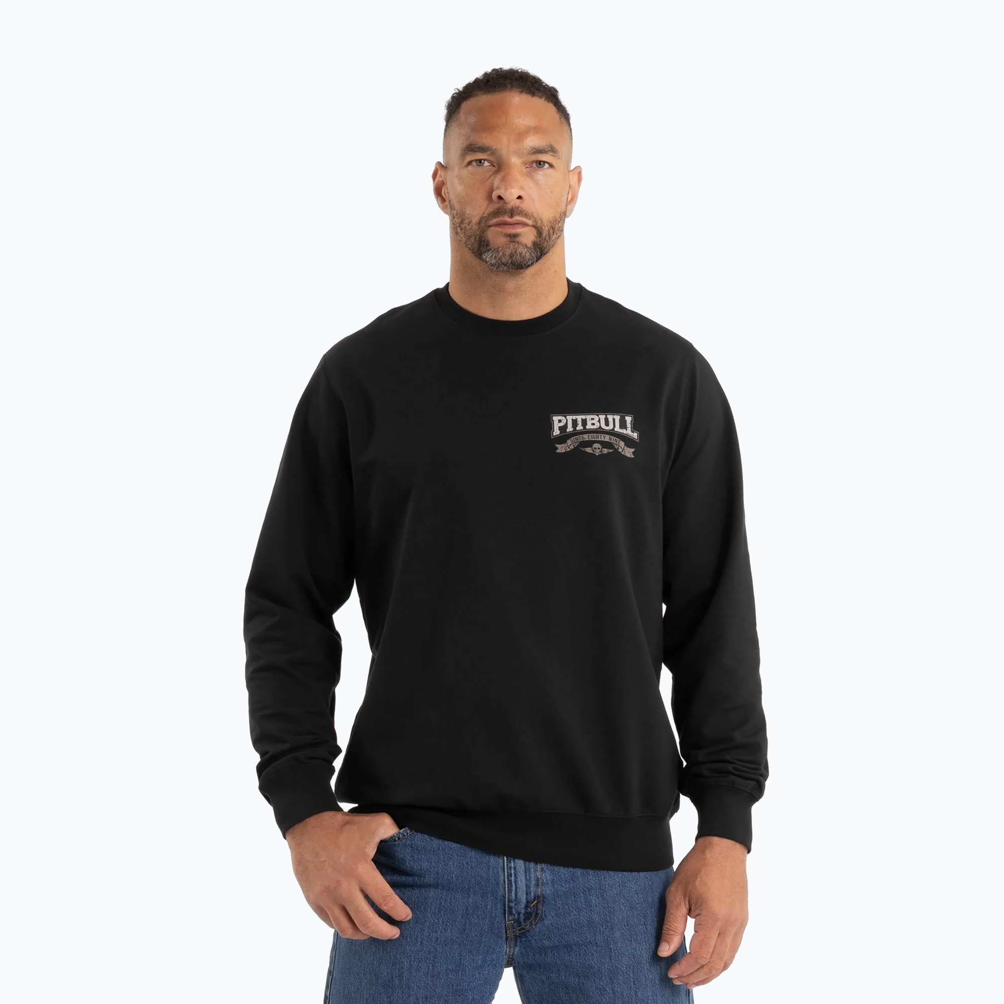 Bluza męska Pitbull Troublemaker Crewneck Sweatshirt black 