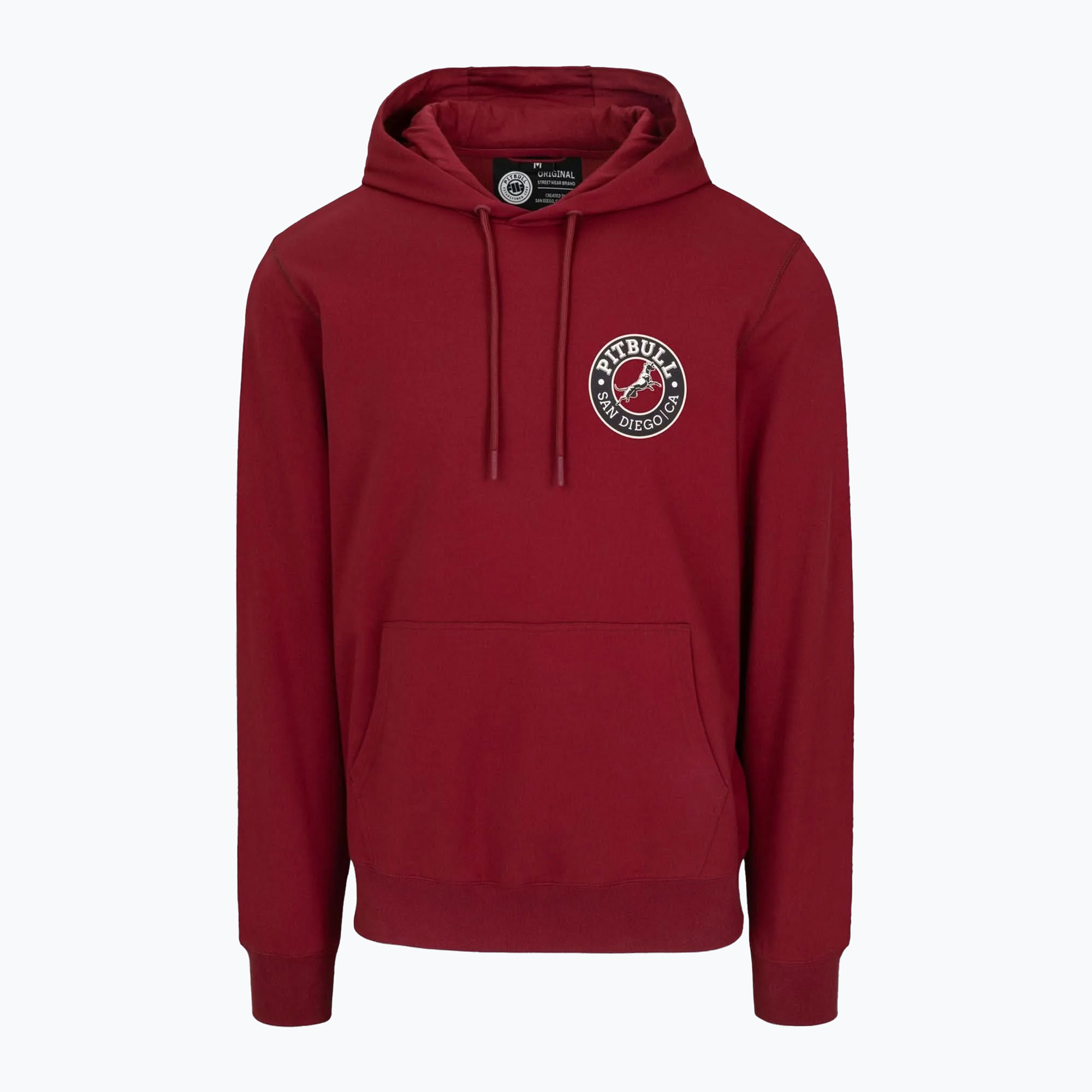 Bluza męska Pitbull San Diego Ca Hooded Sweatshirt burgundy | WYSYŁKA W 24H | 30 DNI NA ZWROT