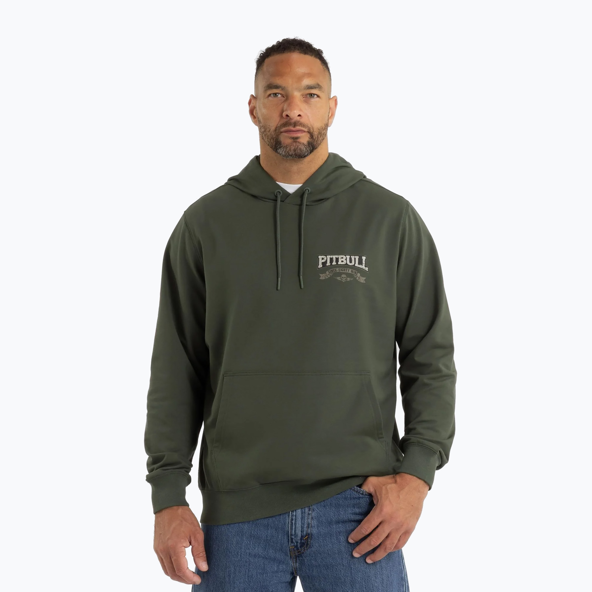 Bluza męska Pitbull Troublemaker Hooded Sweatshirt old green 
