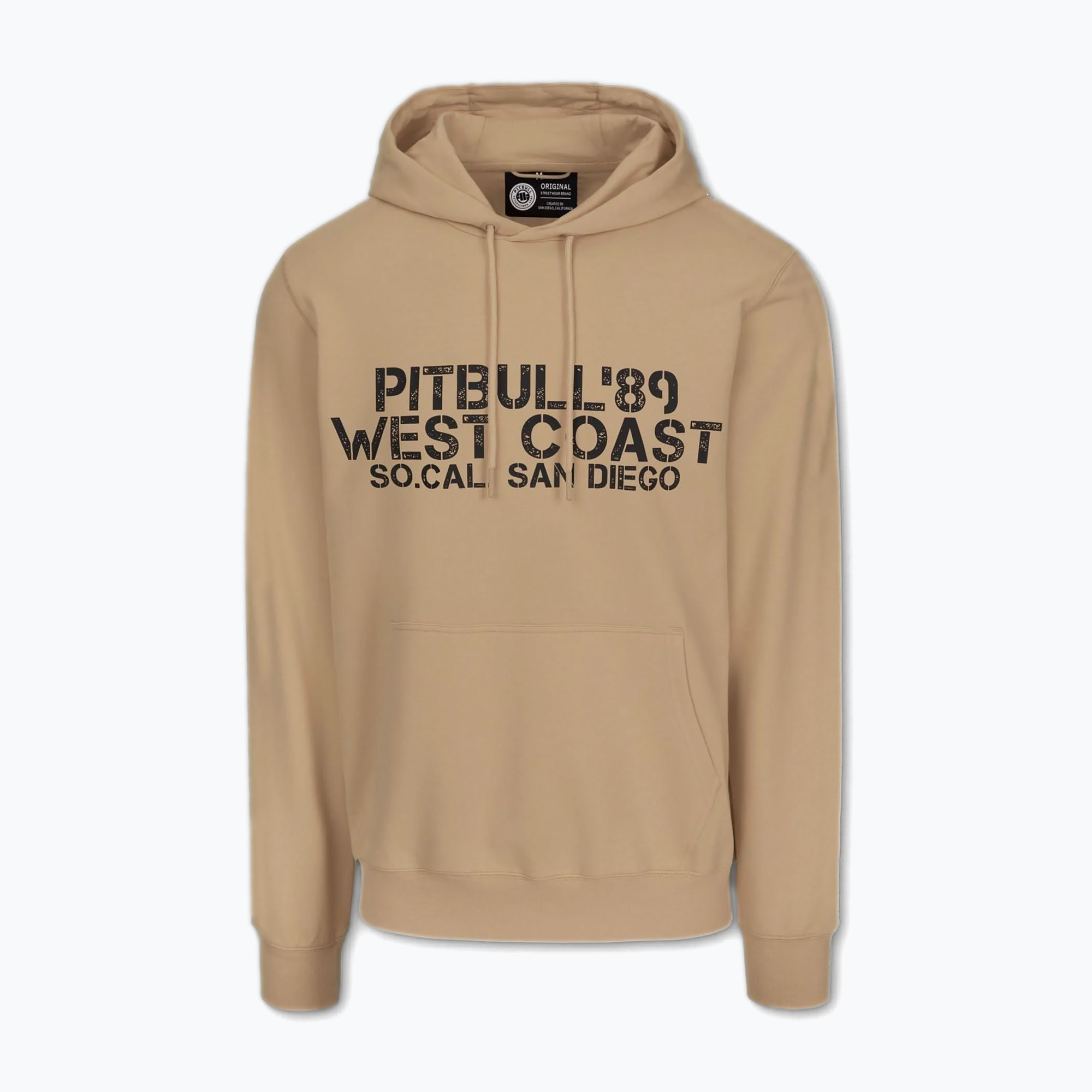 Bluza męska Pitbull Driving Hooded Sweatshirt pale sand | WYSYŁKA W 24H | 30 DNI NA ZWROT