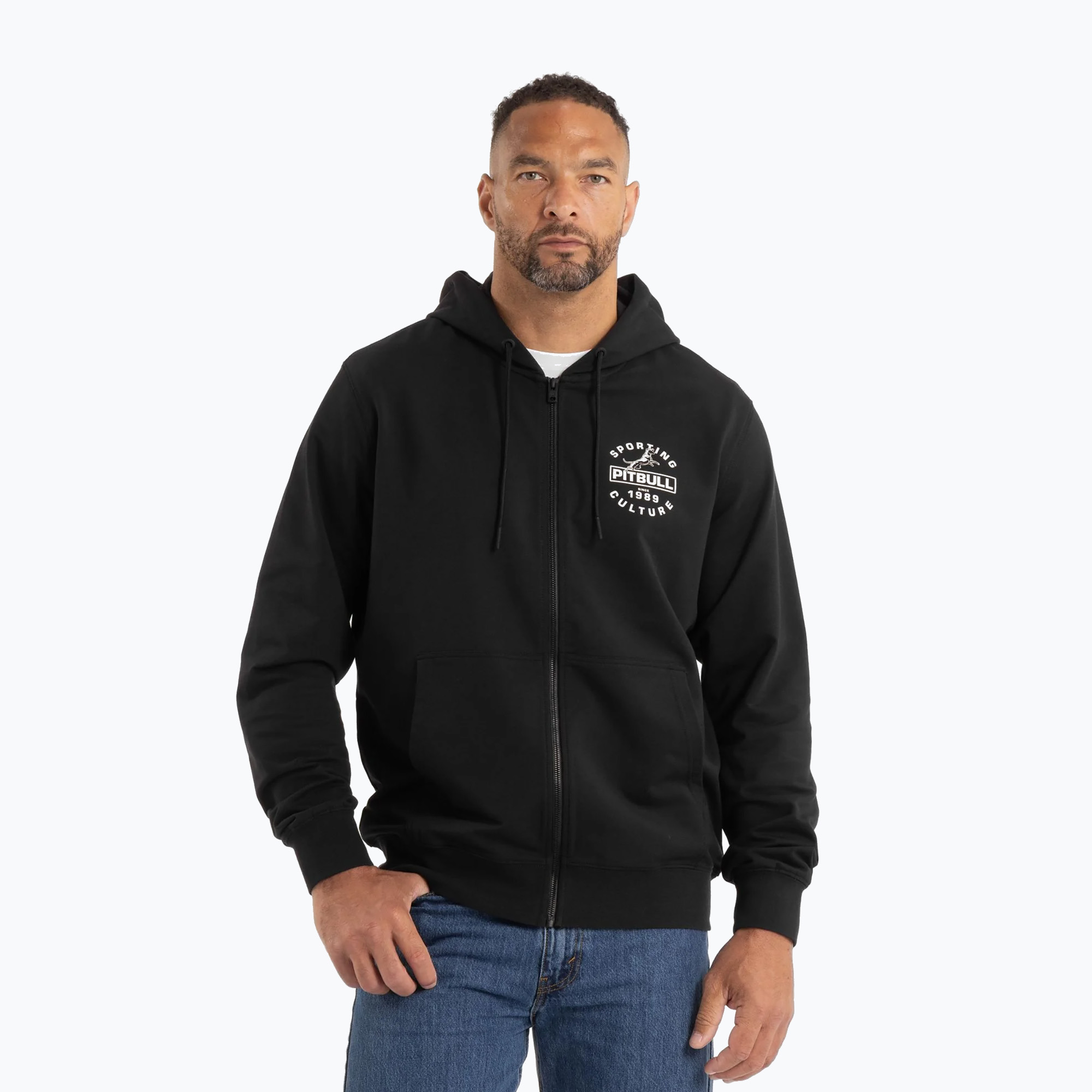 Bluza męska Pitbull Physical Culture Hooded Zip Sweatshirt black 