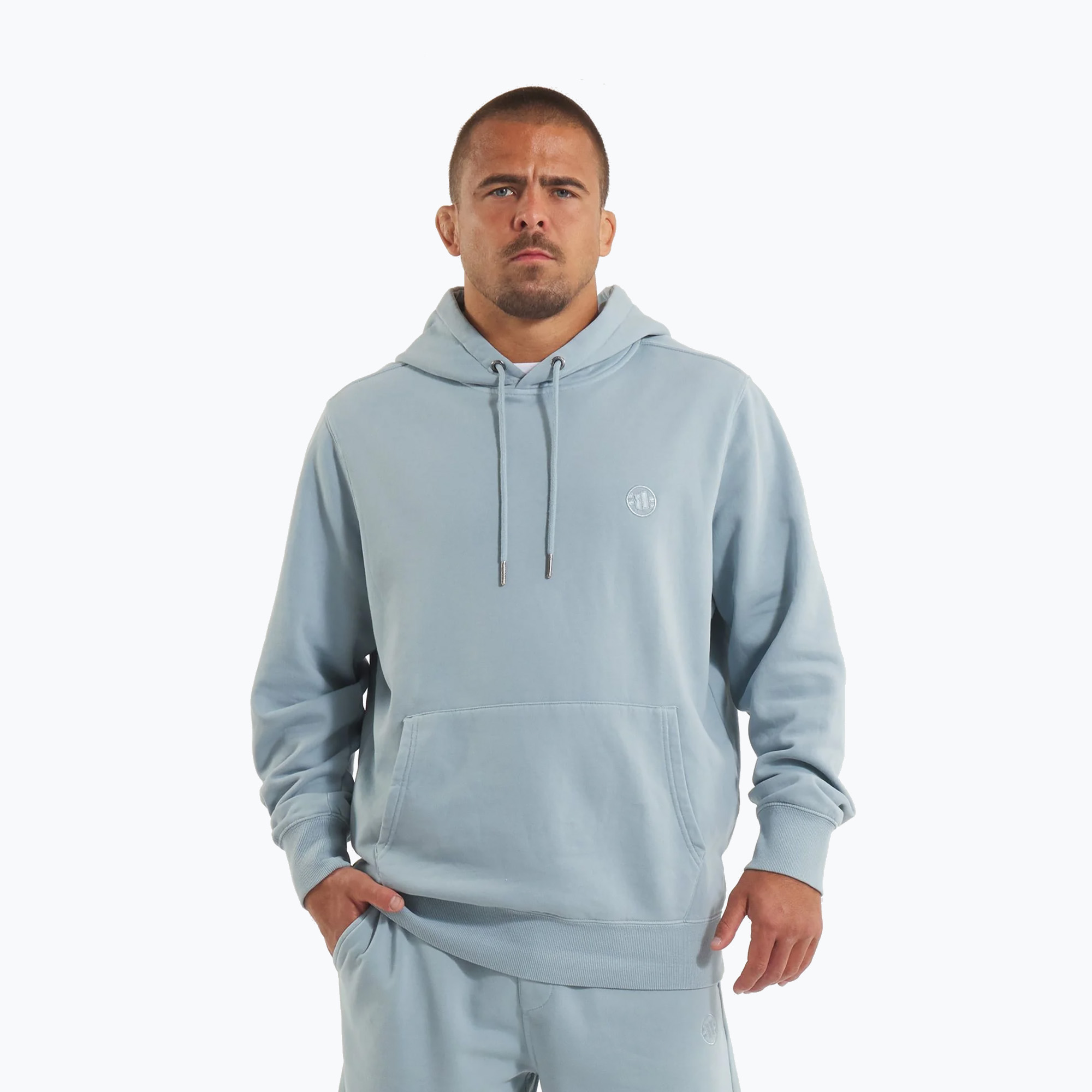 Bluza męska Pitbull Lancaster 2 Hooded Sweatshirt washed blue 