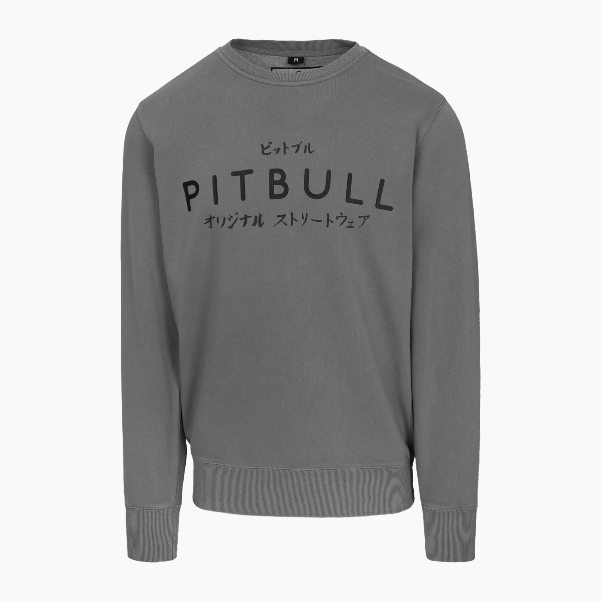 Bluza męska Pitbull Mt Fuji Crewneck Sweatshirt washed grey | WYSYŁKA W 24H | 30 DNI NA ZWROT