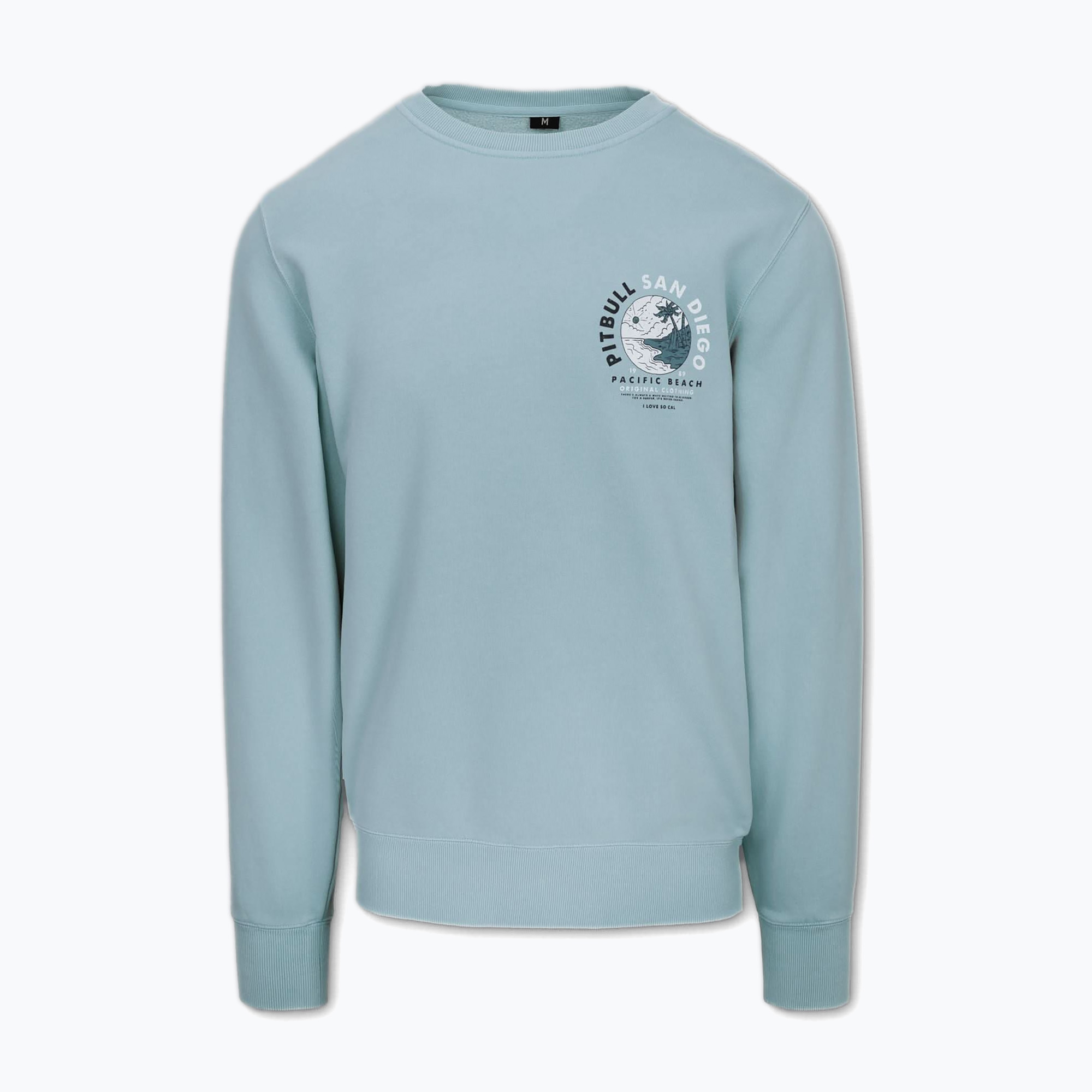 Bluza męska Pitbull Planet Surf Crewneck Sweatshirt light blue | WYSYŁKA W 24H | 30 DNI NA ZWROT