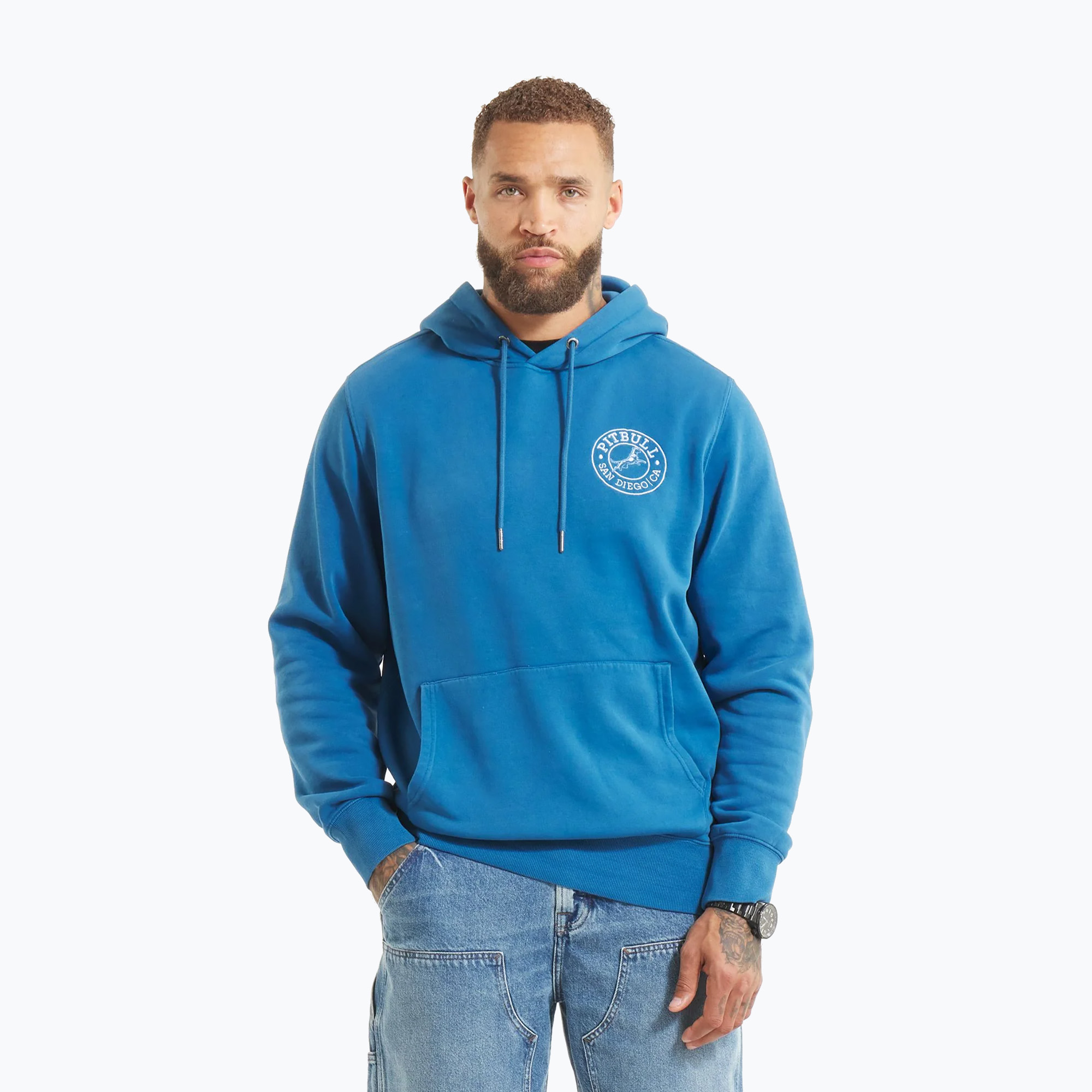 Bluza Pitbull Vintage Boxing Hooded Sweatshirt shade blue 