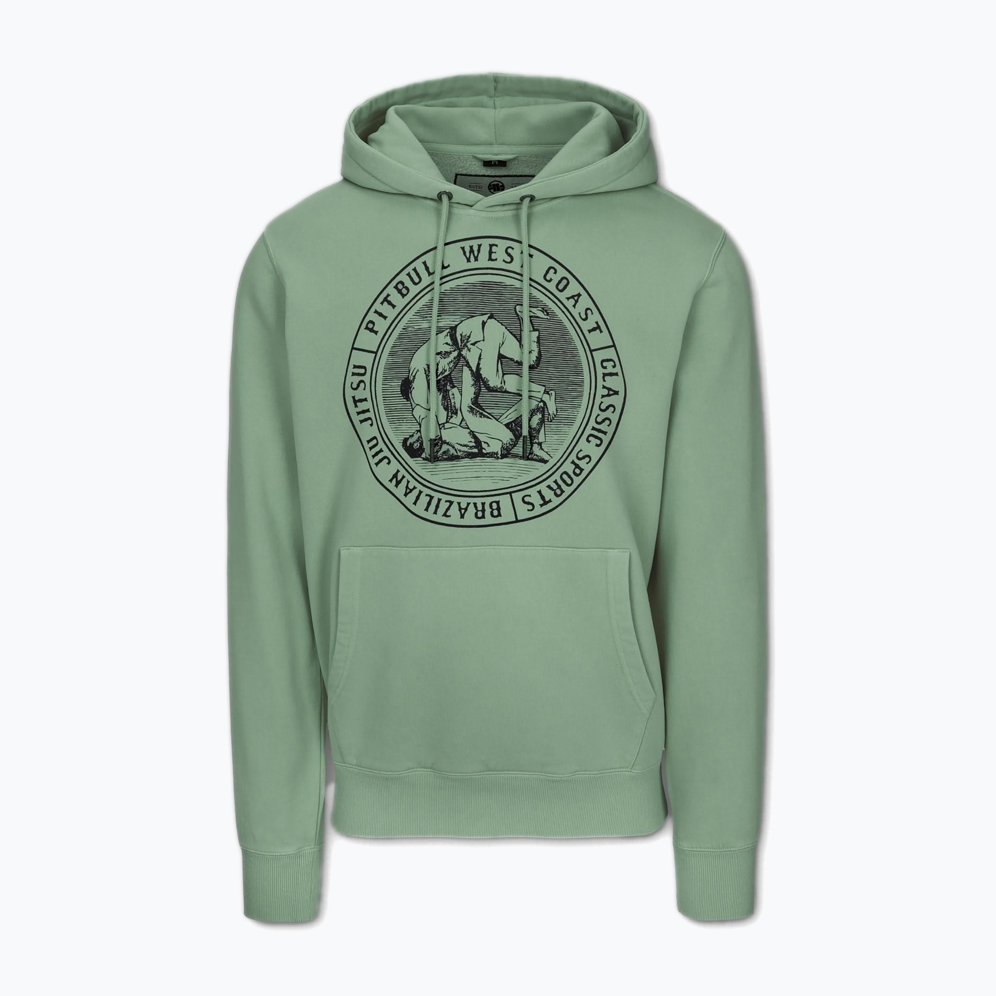 Bluza męska Pitbull Vintage Bjj Hooded Sweatshirt washed green | WYSYŁKA W 24H | 30 DNI NA ZWROT