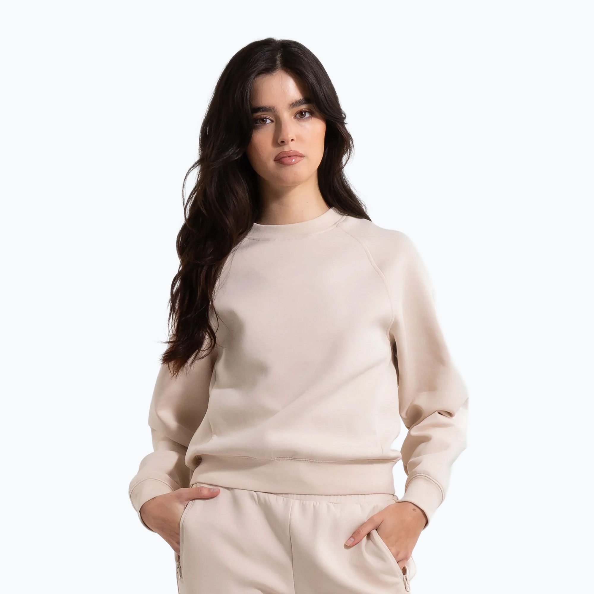 Bluza damska Pitbull Discovery Crewneck Sweatshirt sand 