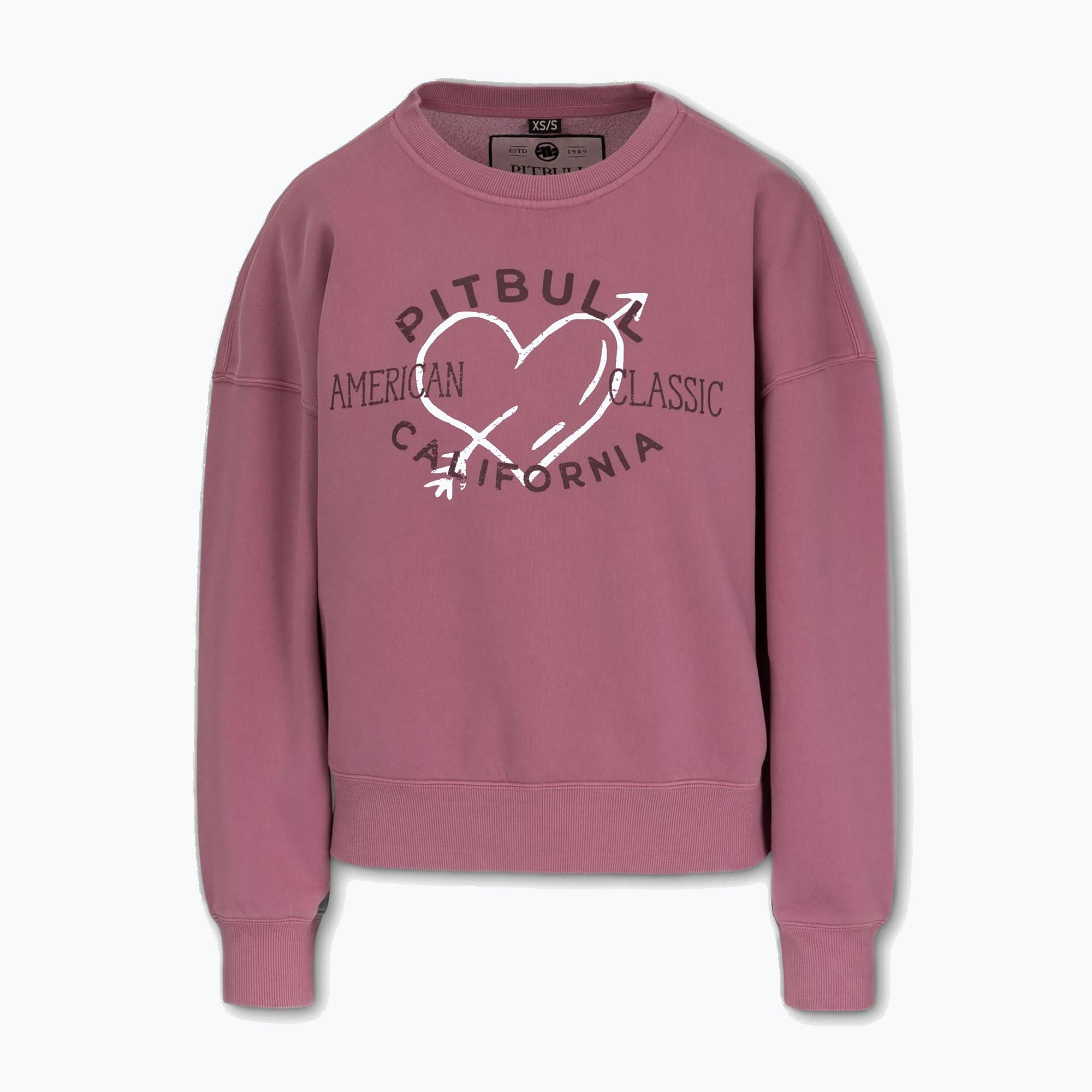 Bluza damska Pitbull Manzanita Heart Crewneck Sweatshirt pink | WYSYŁKA W 24H | 30 DNI NA ZWROT