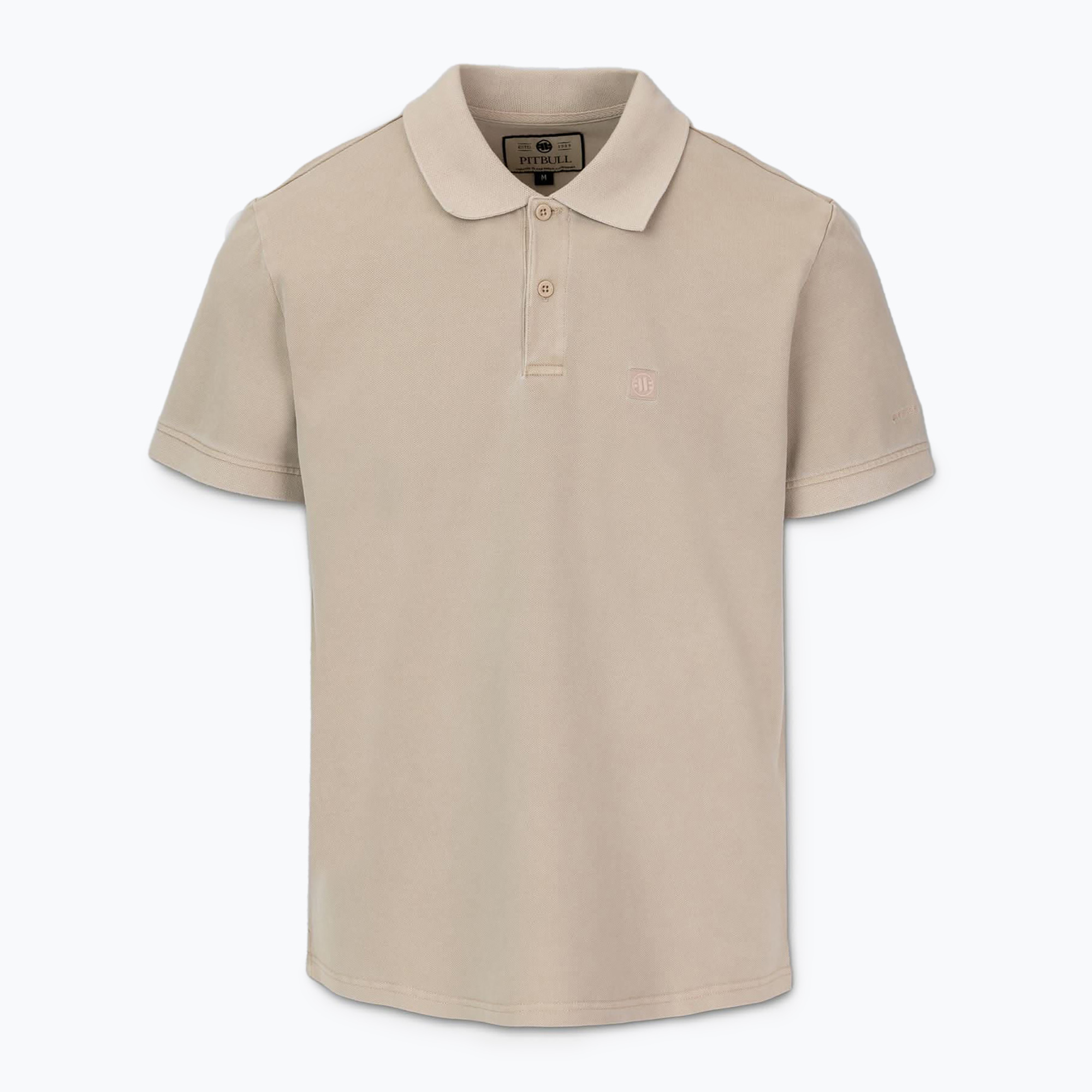 Koszulka polo męska Pitbull Washed Polo pale sand 