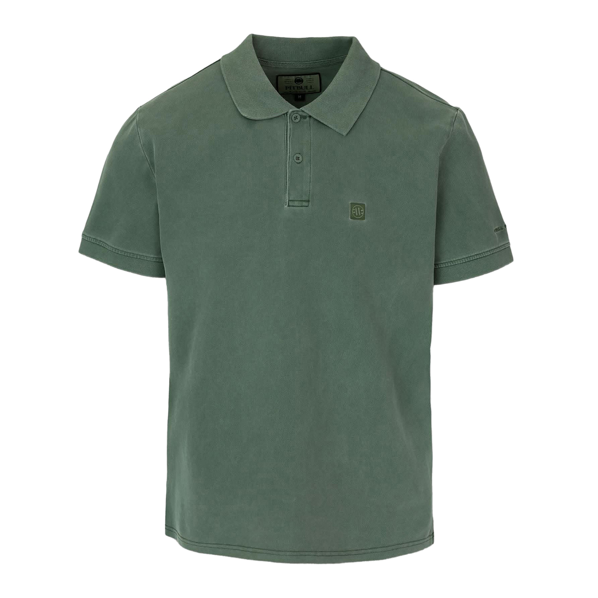 Koszulka polo męska Pitbull Washed Polo sage green 