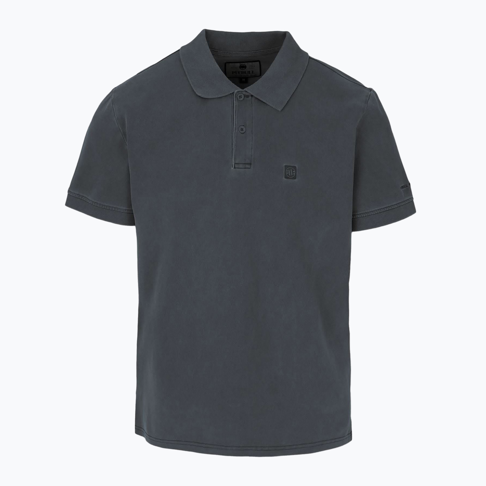 Koszulka polo męska Pitbull Washed Polo dark graphite 