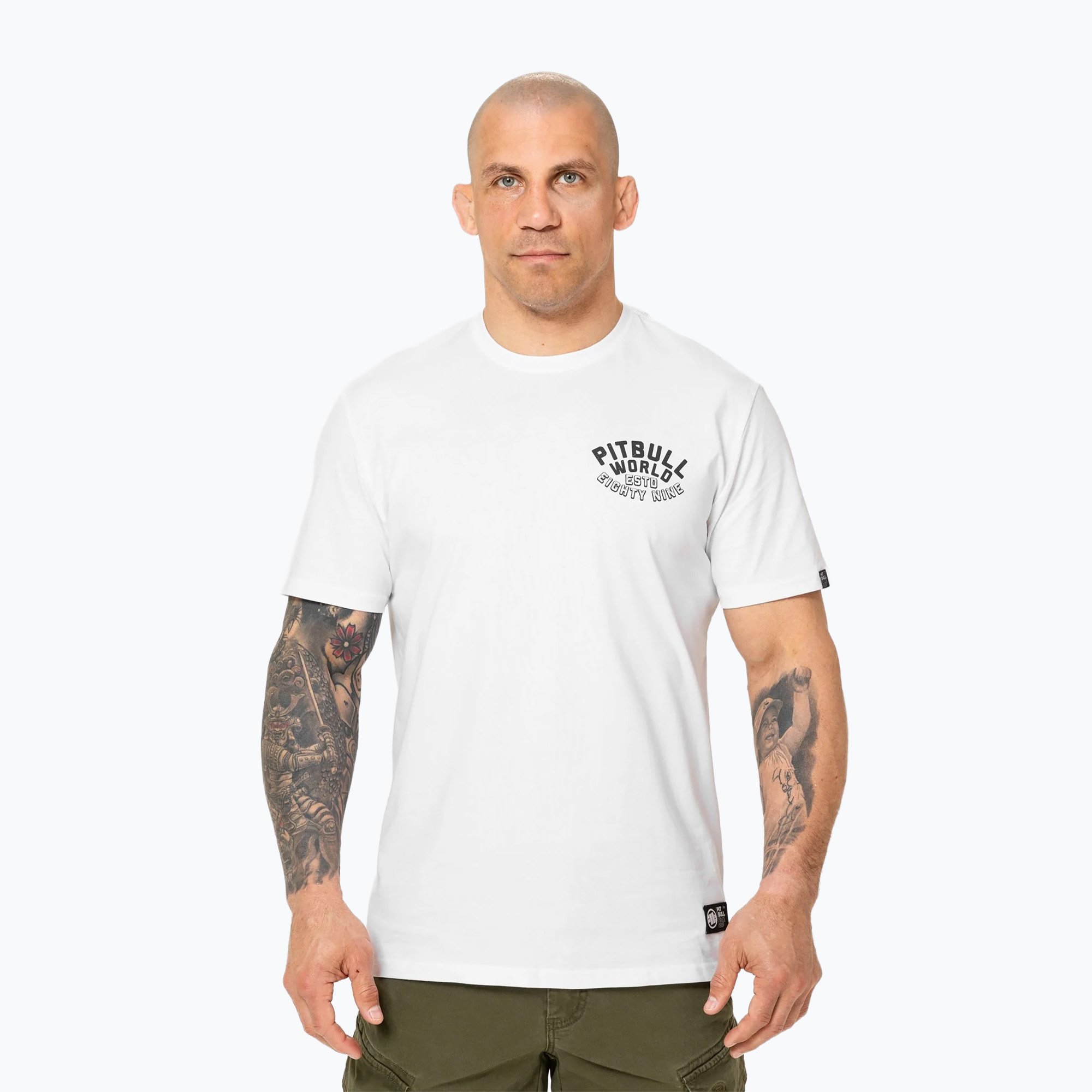 Koszulka męska Pitbull Hero white 