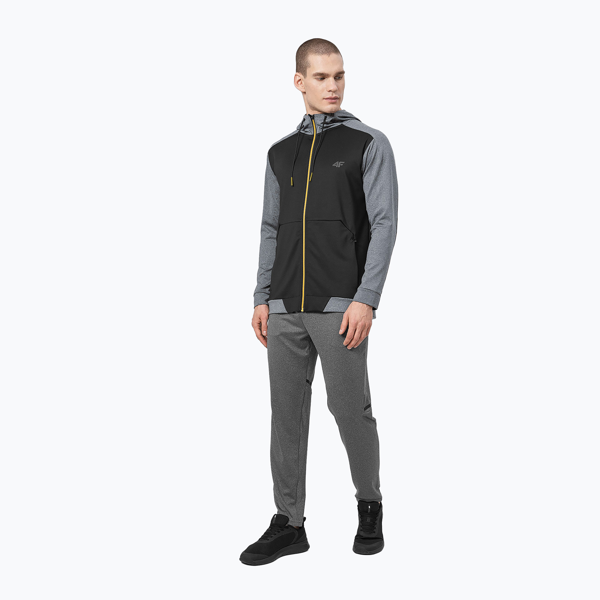 Bluza męska 4F BLMF010 deep black | WYSYŁKA W 24H | 30 DNI NA ZWROT
