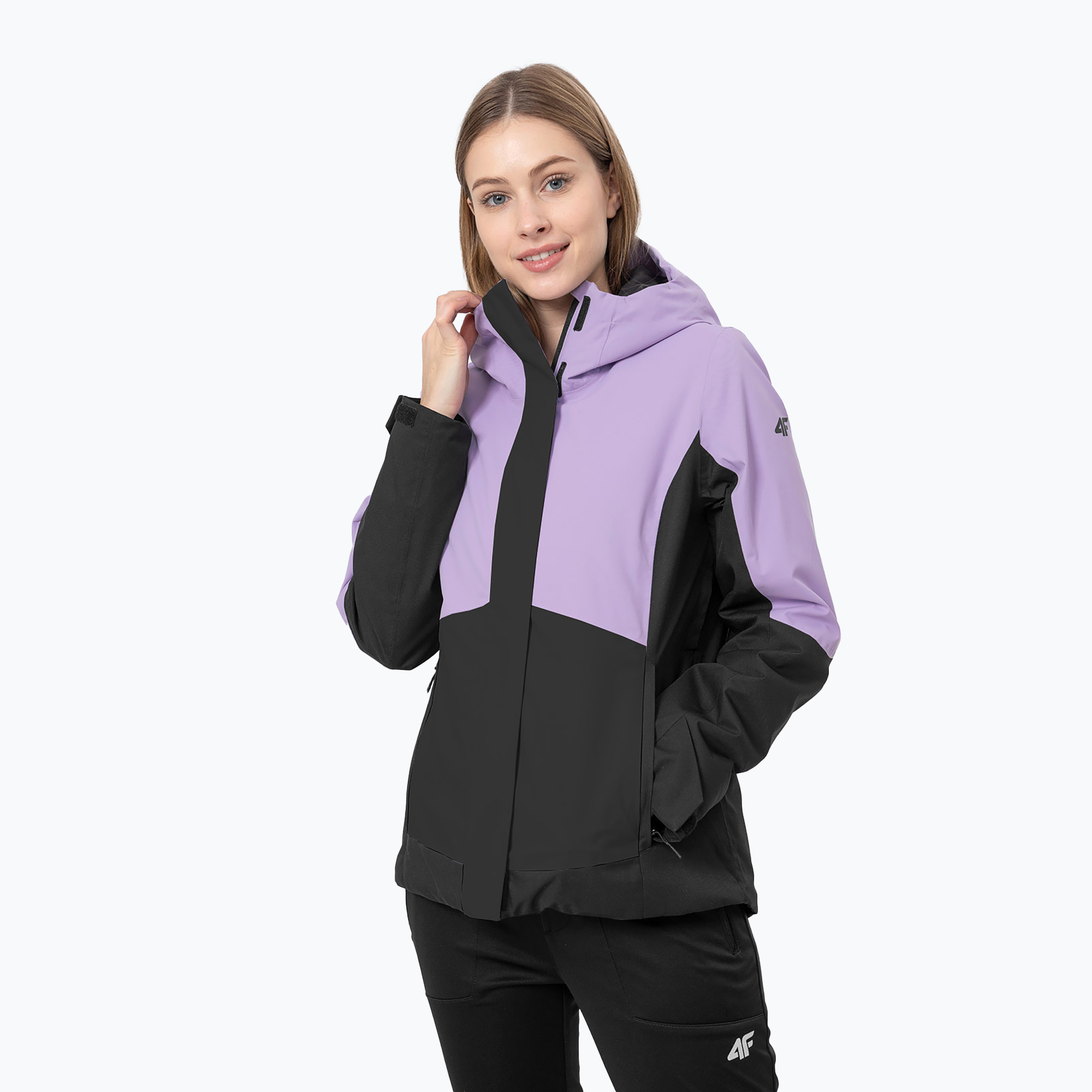 Kurtka przeciwdeszczowa damska 4F KUD060 light violet | WYSYŁKA W 24H | 30 DNI NA ZWROT
