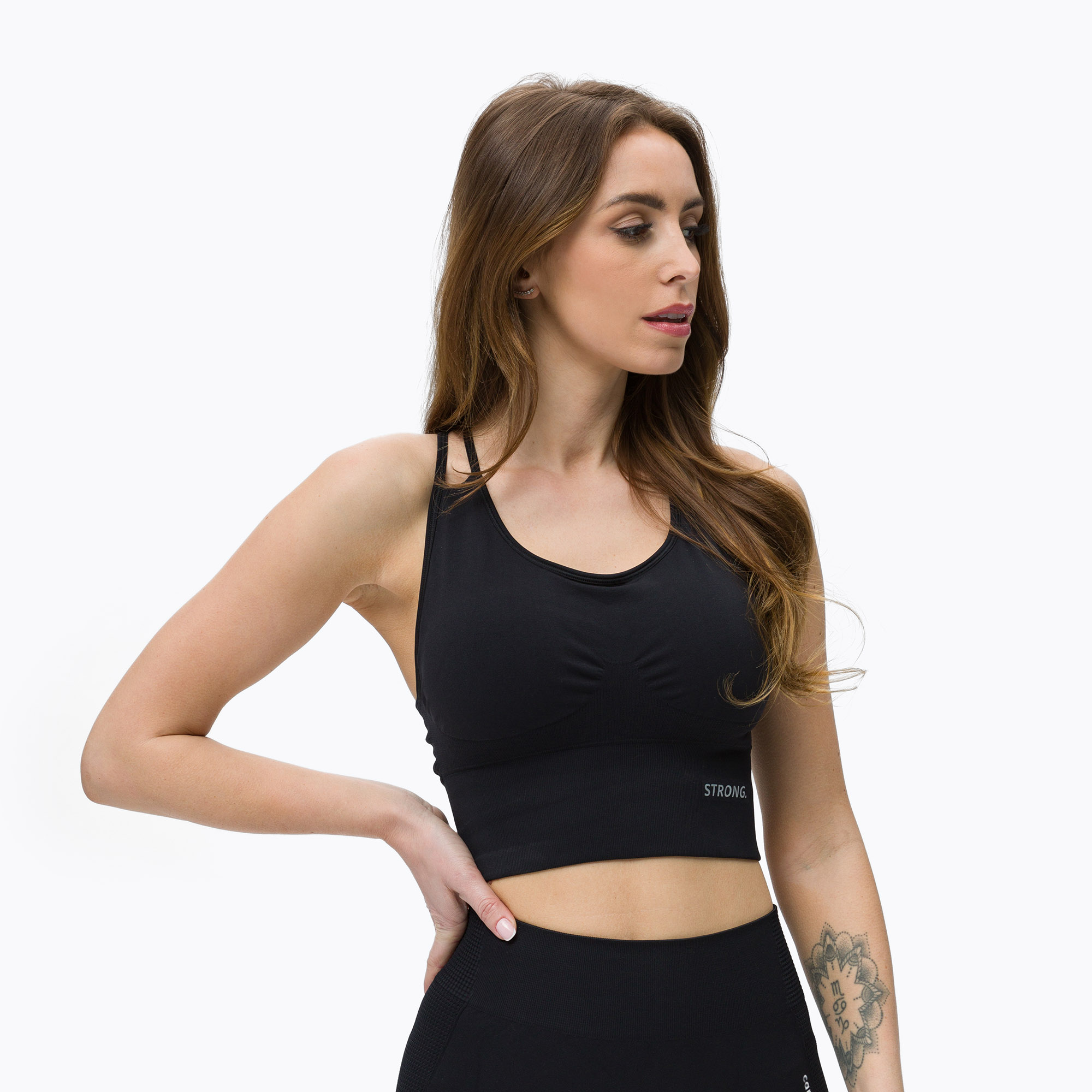 Top treningowy damski STRONG POINT Shape & Comfort black | WYSYŁKA W 24H | 30 DNI NA ZWROT