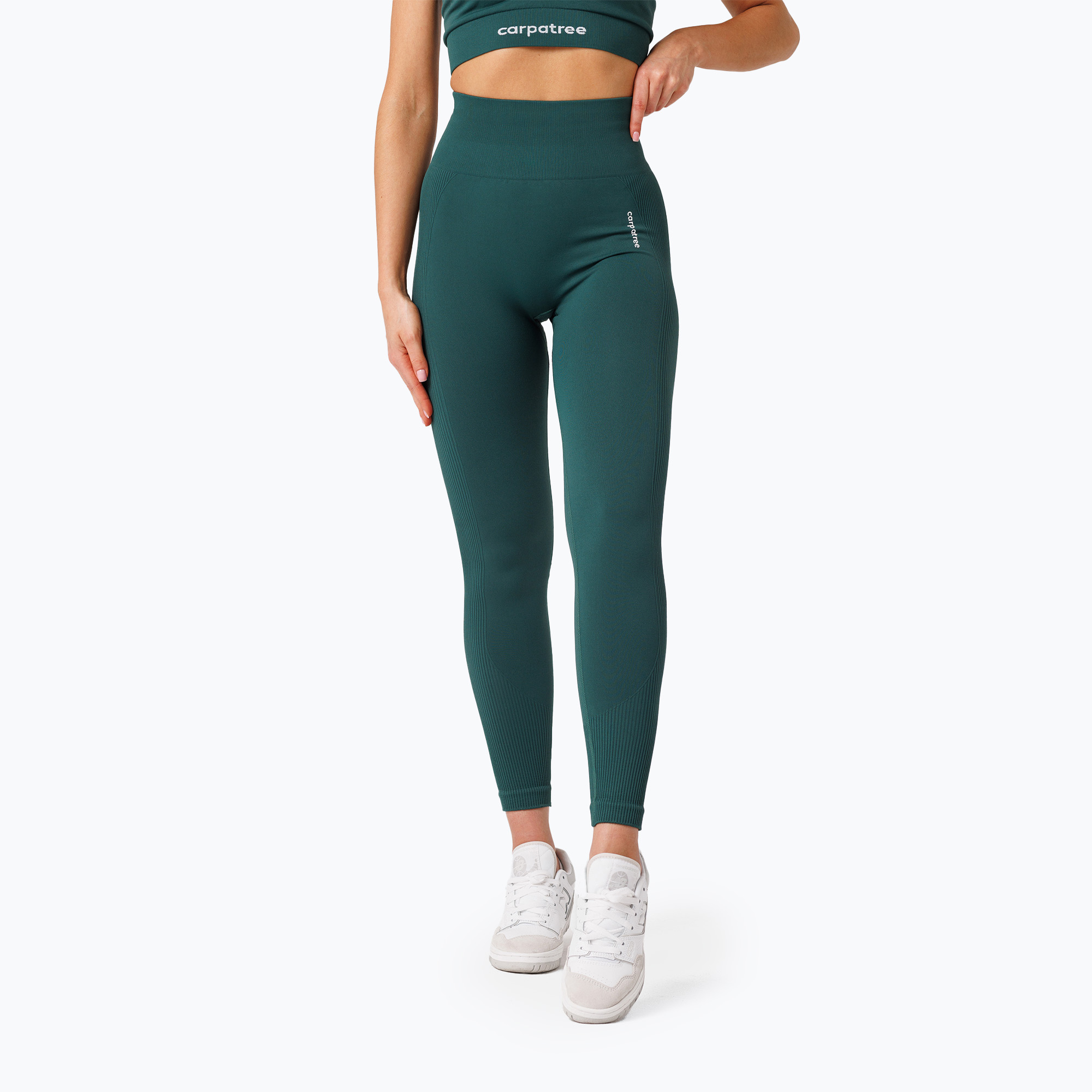 Legginsy treningowe damskie Carpatree Allure Seamless forest green | WYSYŁKA W 24H | 30 DNI NA ZWROT