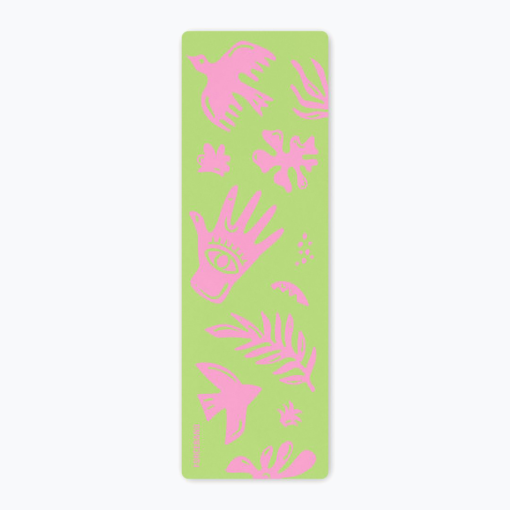 Mata do jogi/fitness FORCEBAND Energy Pistachio 4 mm pistachio/pink 
