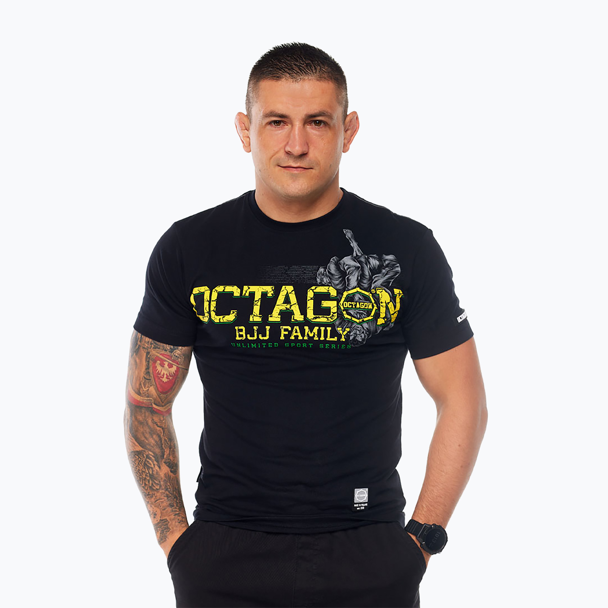 Koszulka męska Octagon Jiu Jitsu Family black | WYSYŁKA W 24H | 30 DNI NA ZWROT