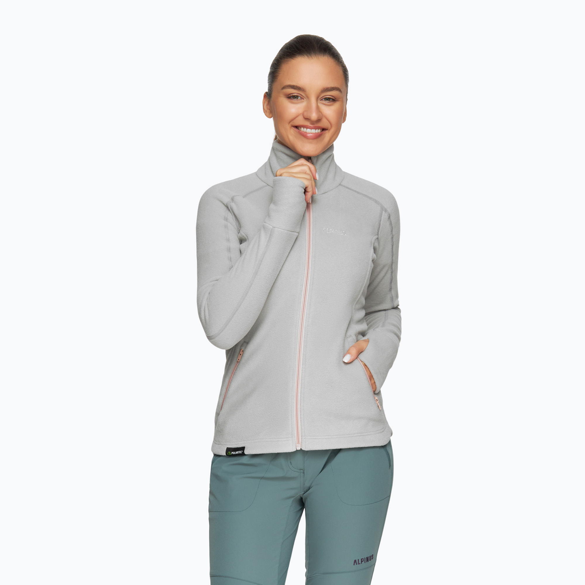 Bluza damska Alpinus Grivola Thermal Pro szara | WYSYŁKA W 24H | 30 DNI NA ZWROT