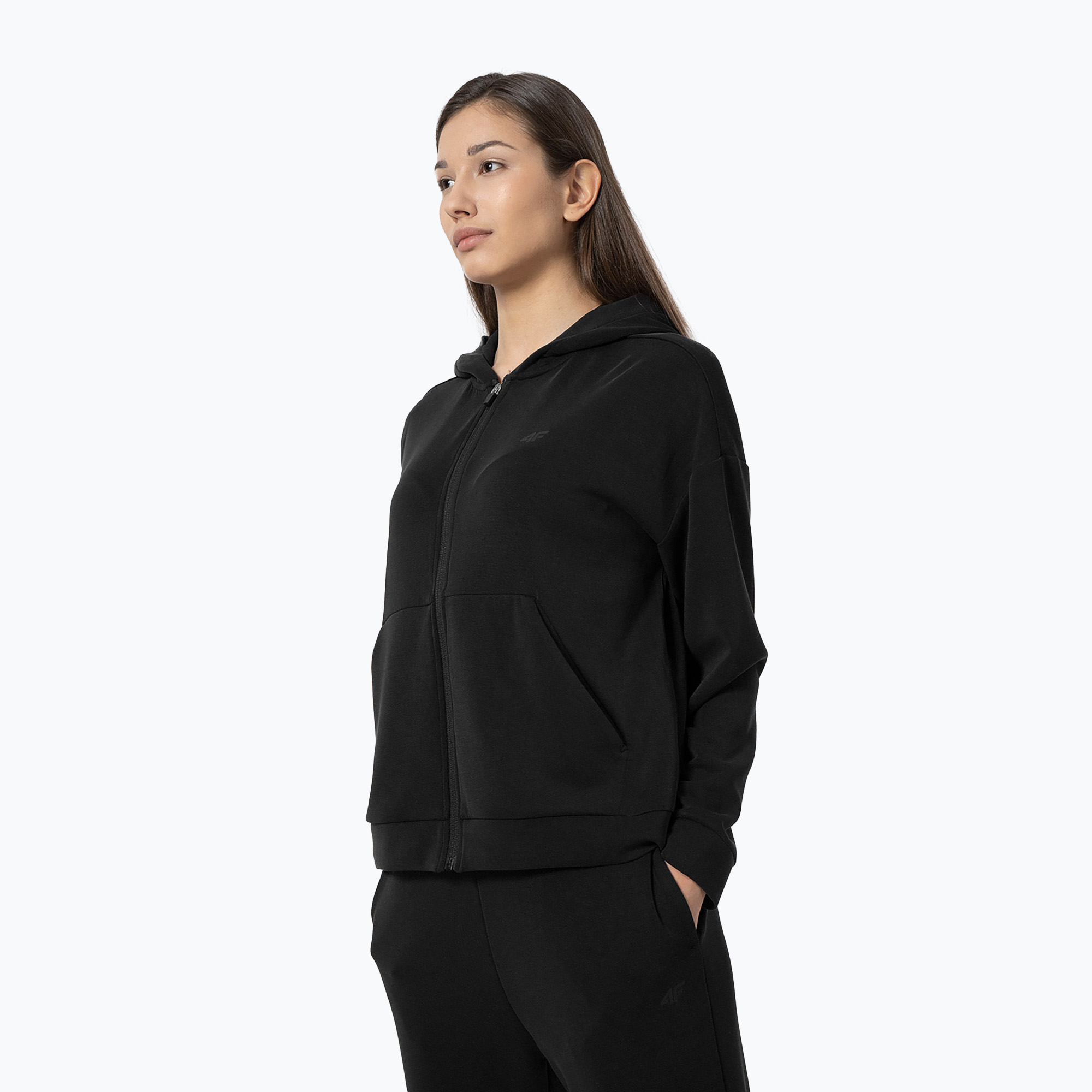 Bluza damska 4F F213 deep black | WYSYŁKA W 24H | 30 DNI NA ZWROT