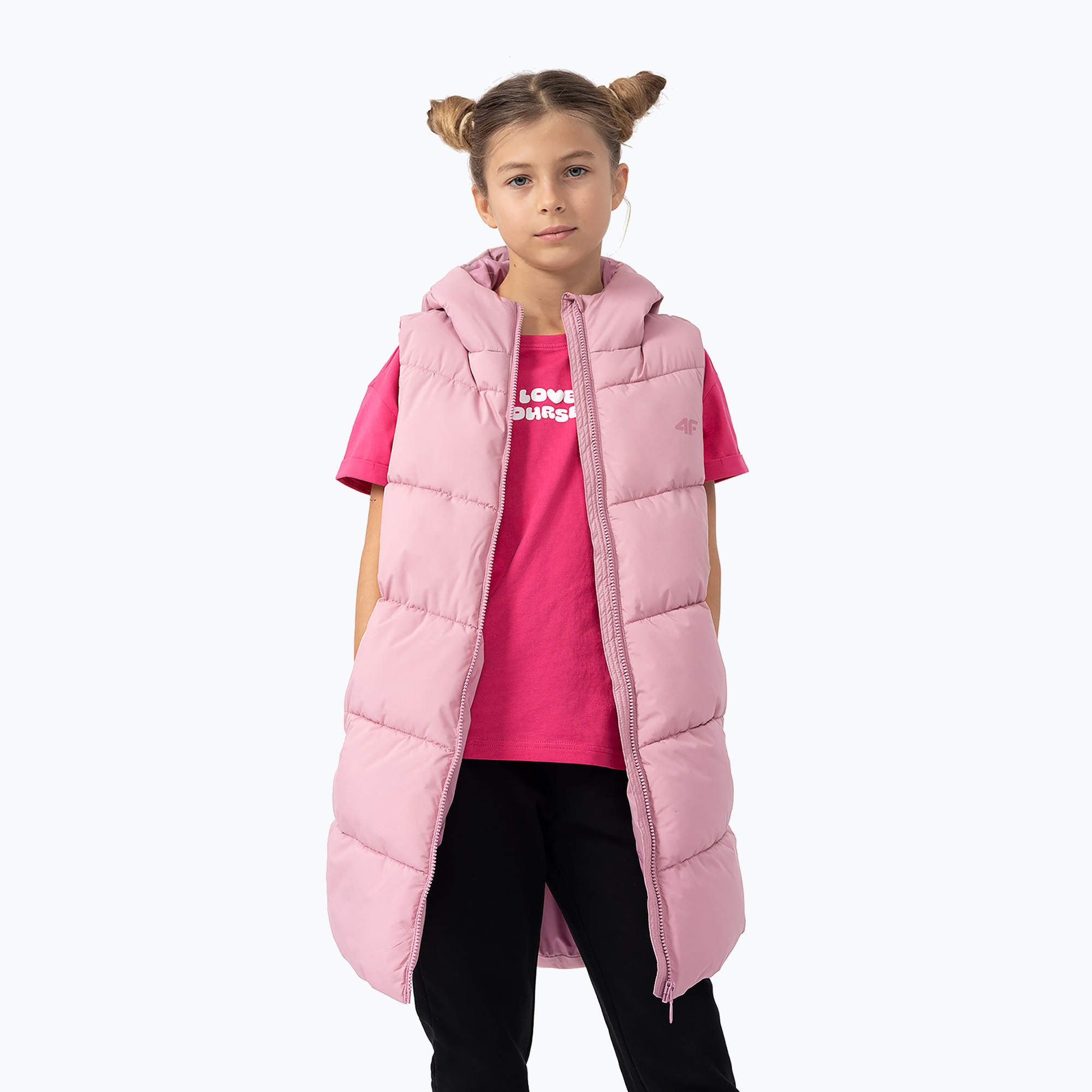 Bezrękawnik dziecięcy 4F F046 light pink | WYSYŁKA W 24H | 30 DNI NA ZWROT