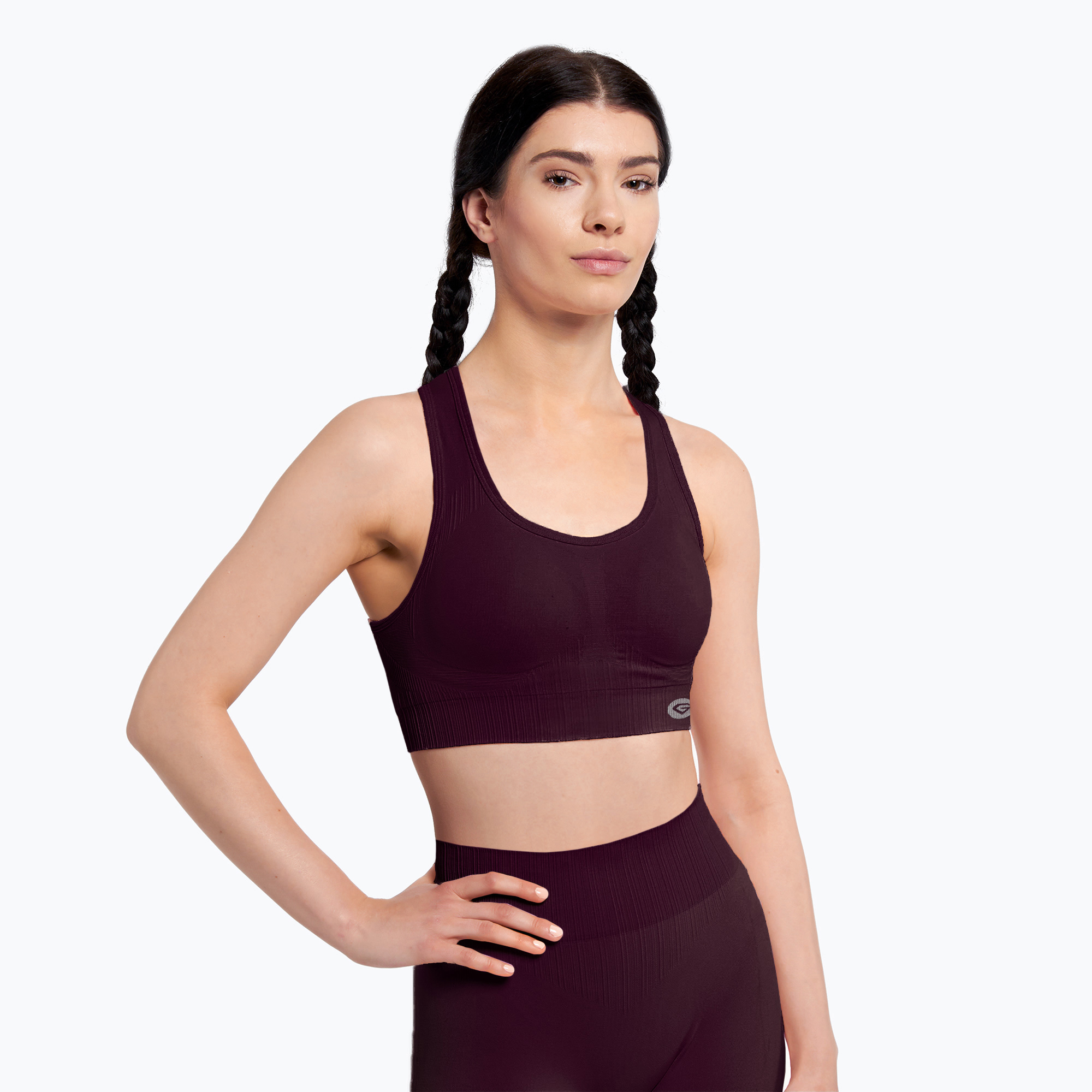 Biustonosz fitness Gym Glamour Push Up grape | WYSYŁKA W 24H | 30 DNI NA ZWROT