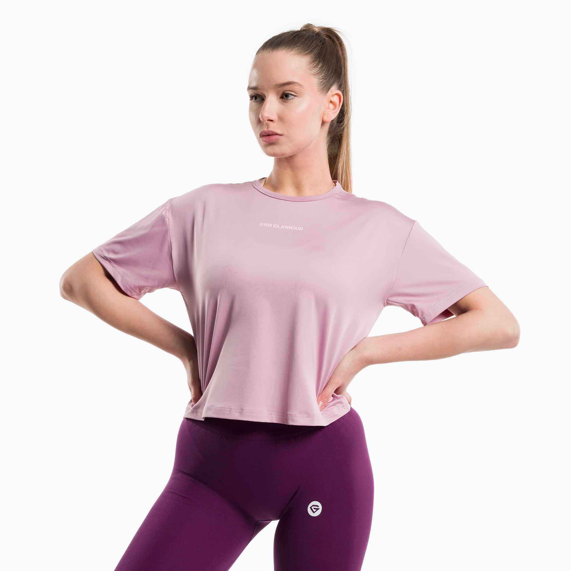 Koszulka treningowa damska Gym Glamour Sport pink | WYSYŁKA W 24H | 30 DNI NA ZWROT