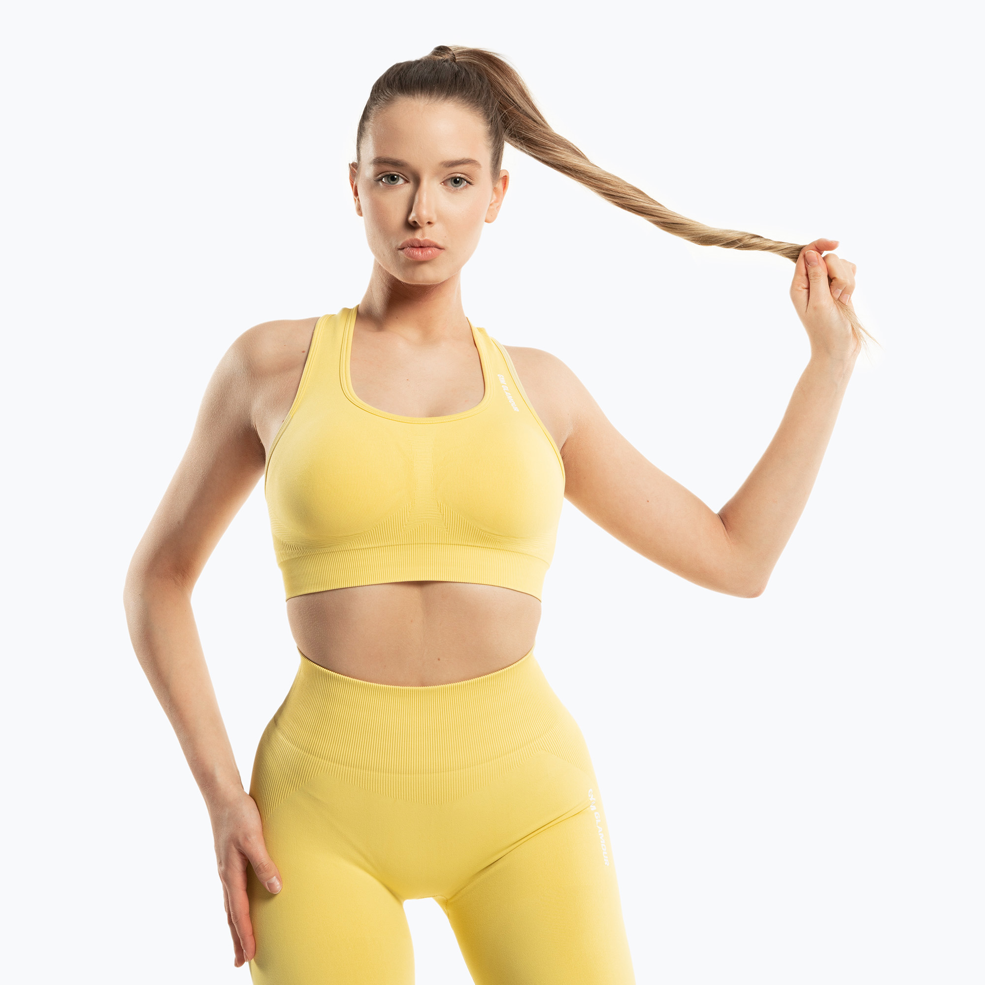 Biustonosz fitness Gym Glamour Compress golden hour | WYSYŁKA W 24H | 30 DNI NA ZWROT