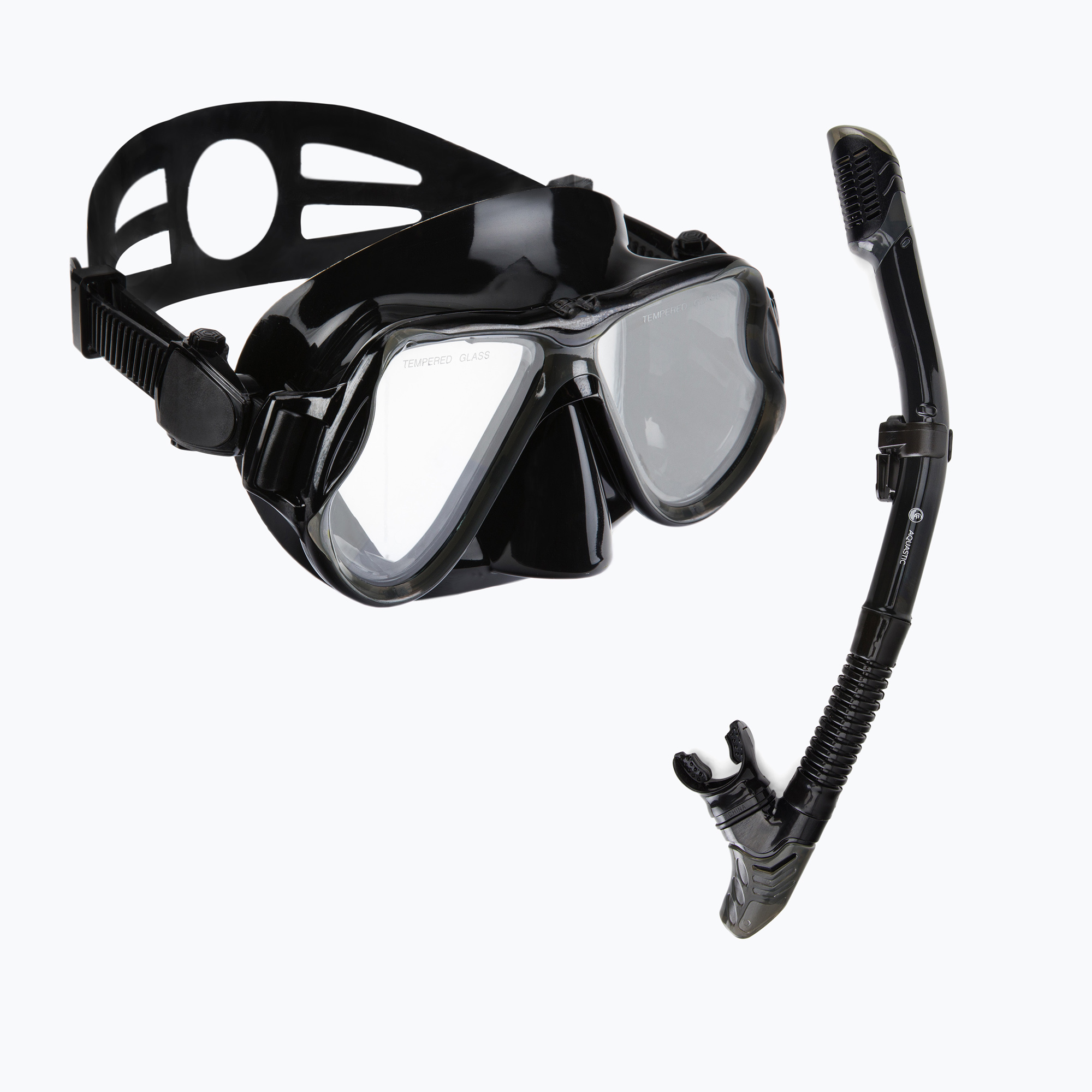 Zestaw do snorkelingu AQUASTIC MSA-01C czarny | WYSYŁKA W 24H | 30 DNI NA ZWROT