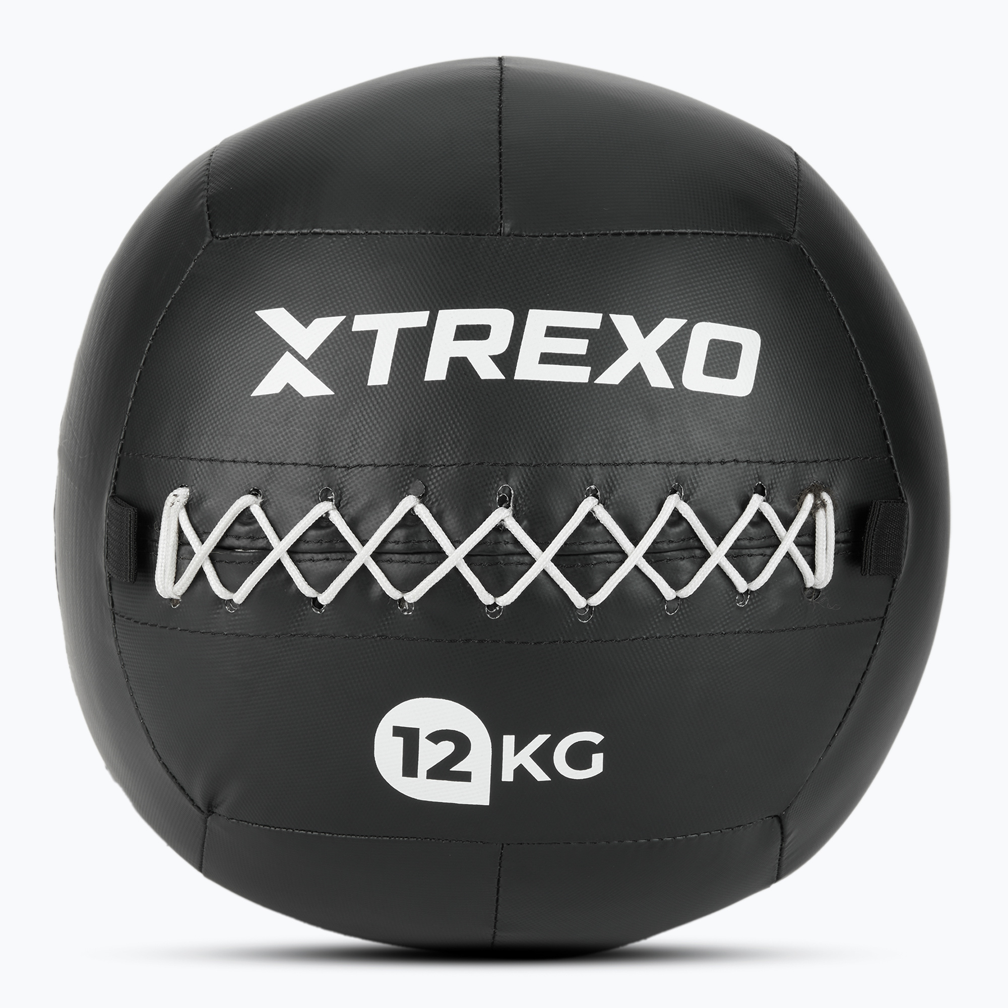 Piłka lekarska TREXO Wall Ball 12 kg czarny 