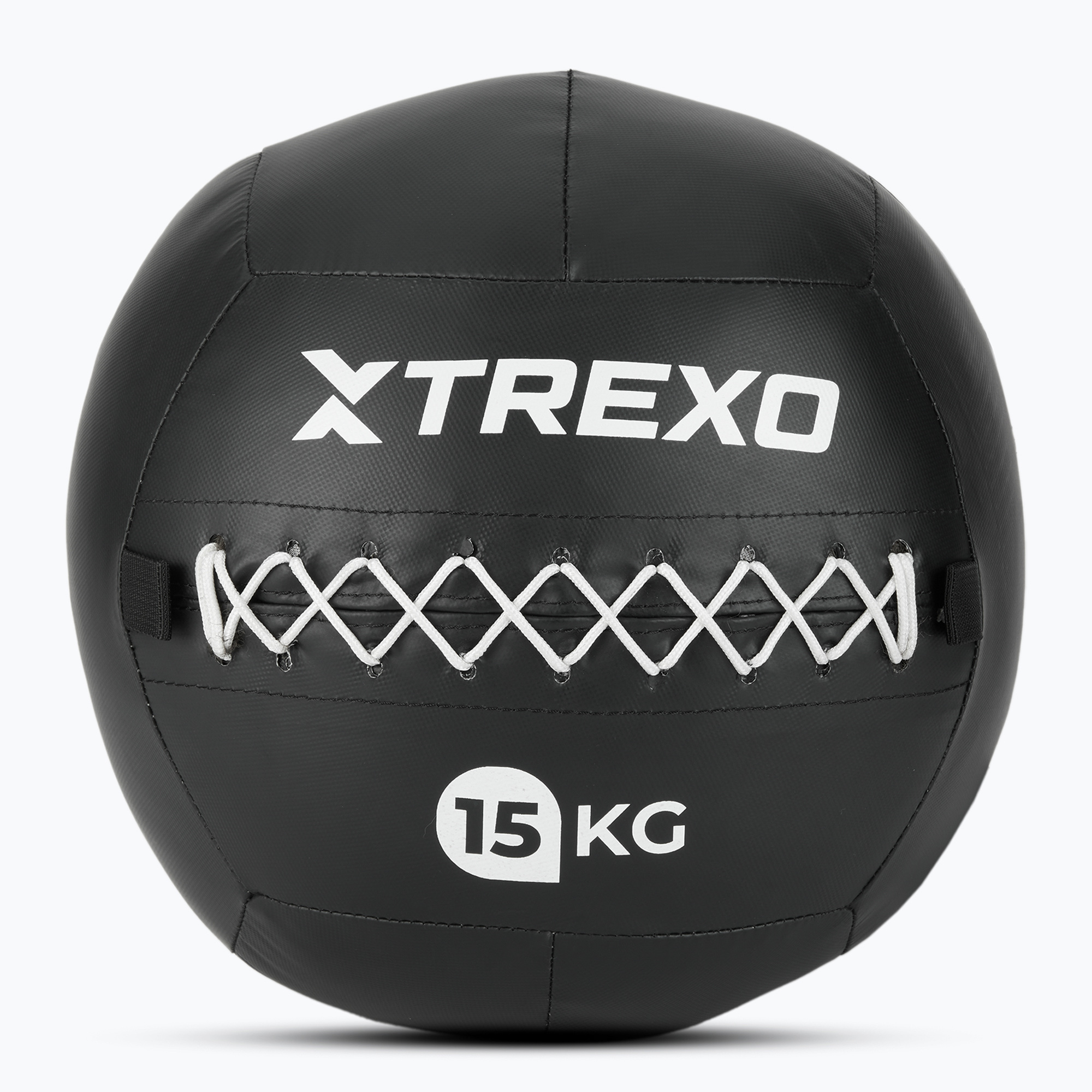 Piłka lekarska TREXO Wall Ball 15 kg czarny 