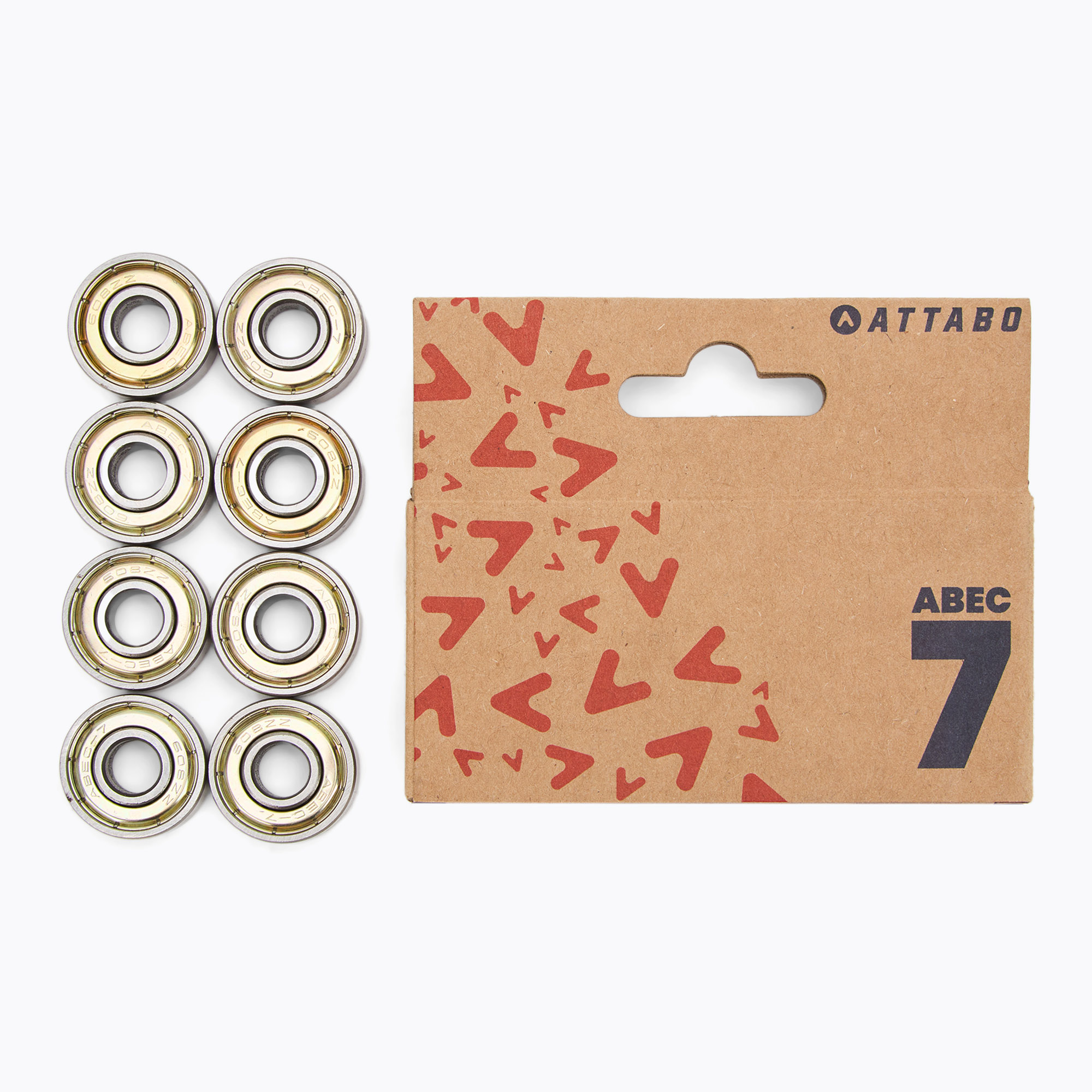 Łożyska ATTABO Bearings ABEC 7 8 szt. srebrny | WYSYŁKA W 24H | 30 DNI NA ZWROT