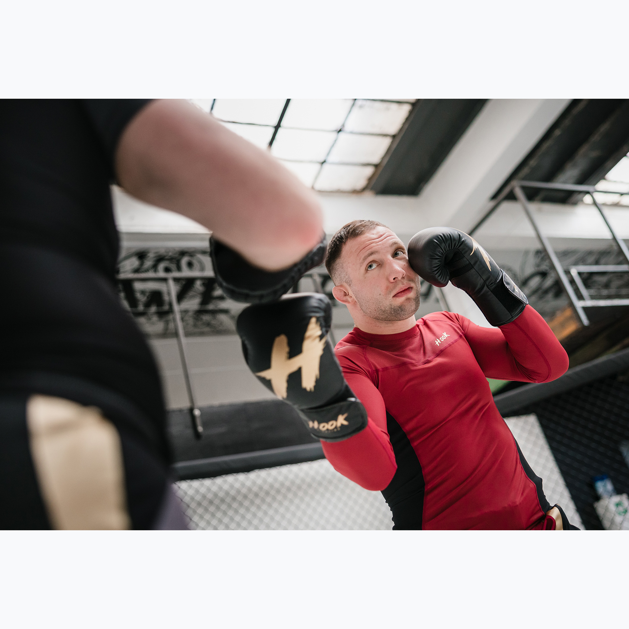 Rękawice bokserskie HOOK FIGHTING Ready To Spar czarny 