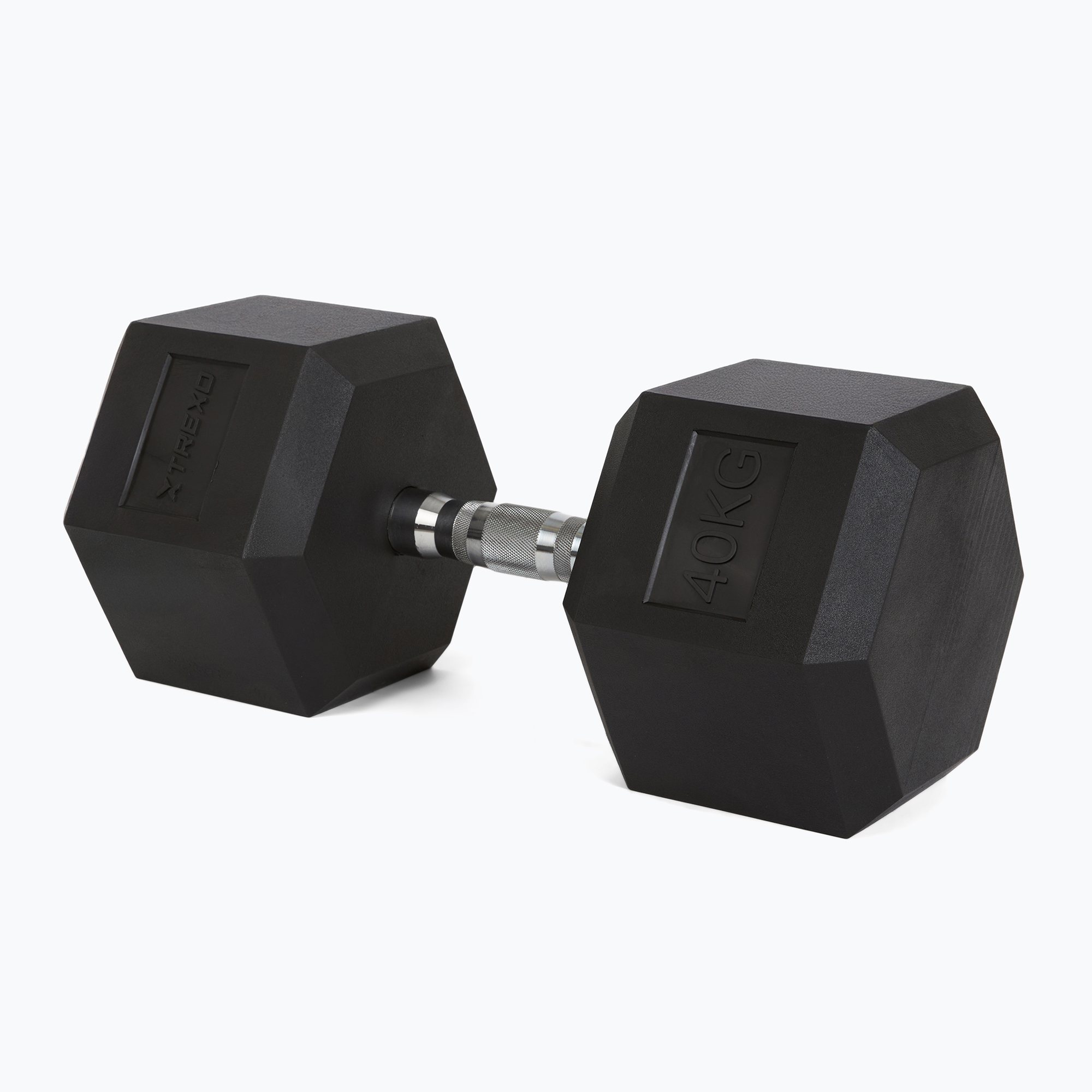 Hantel ogumowany TREXO Hex 40 kg 