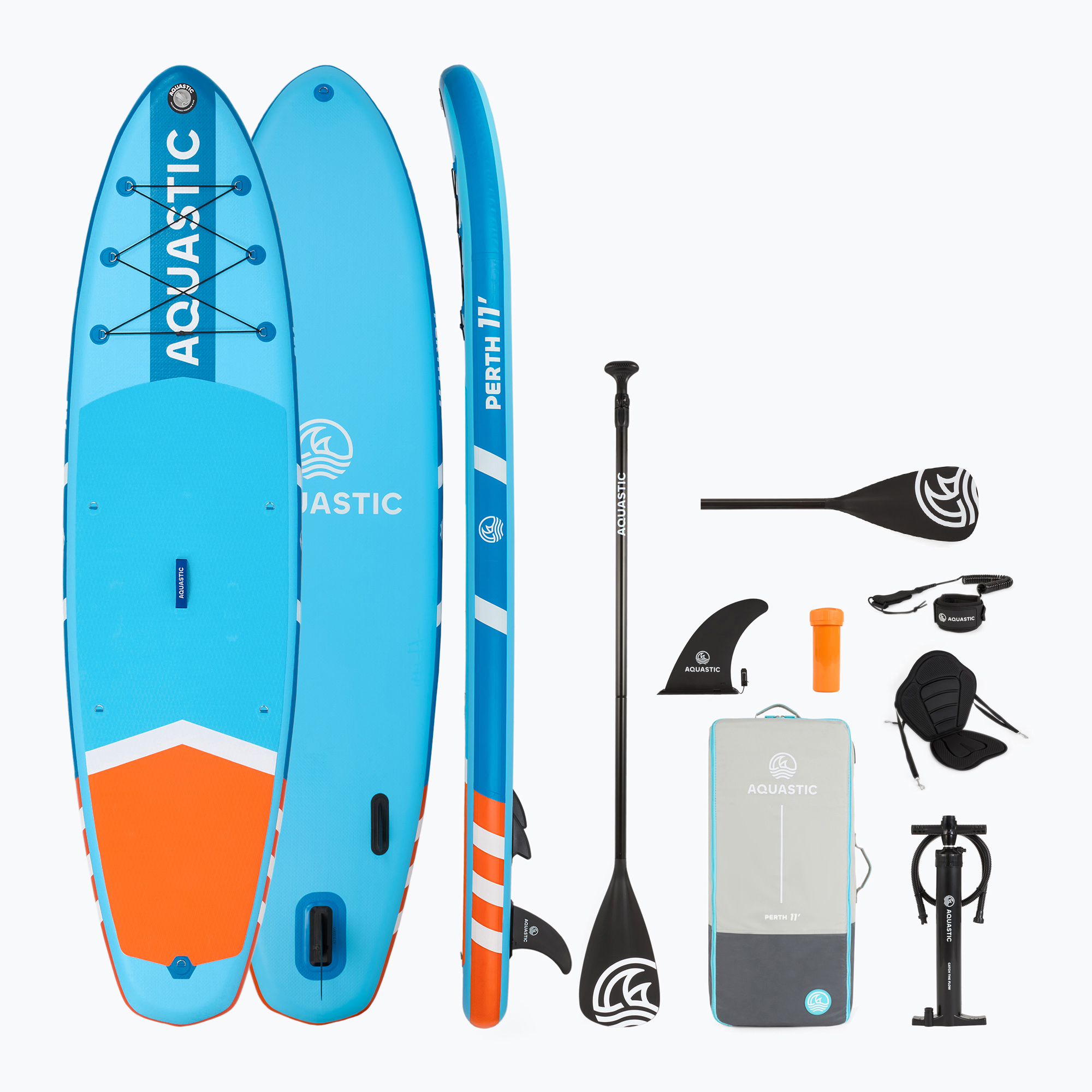 Deska SUP AQUASTIC Perth 11' allround niebieski 