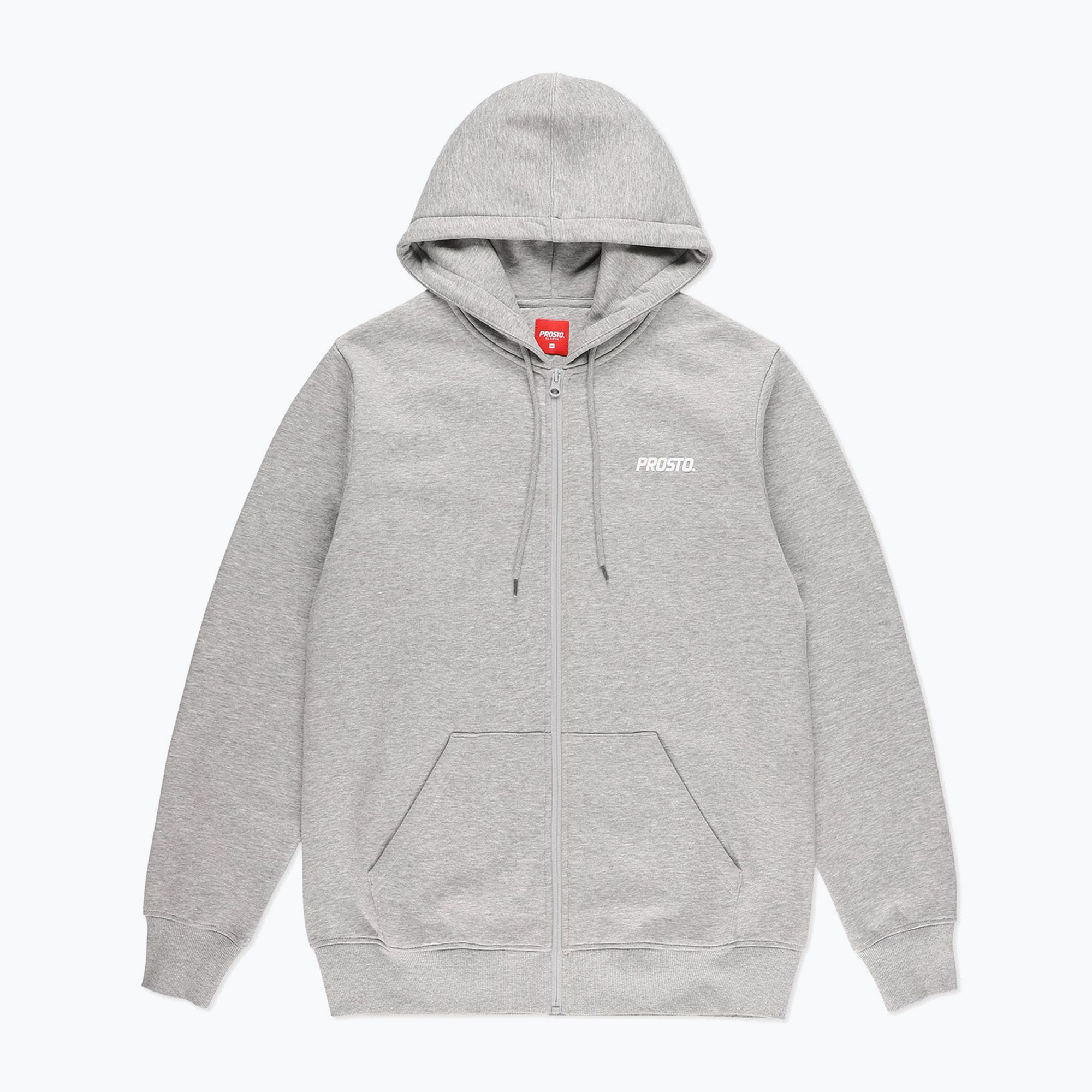 Bluza męska PROSTO Rendot Zip Hoodie gray | WYSYŁKA W 24H | 30 DNI NA ZWROT
