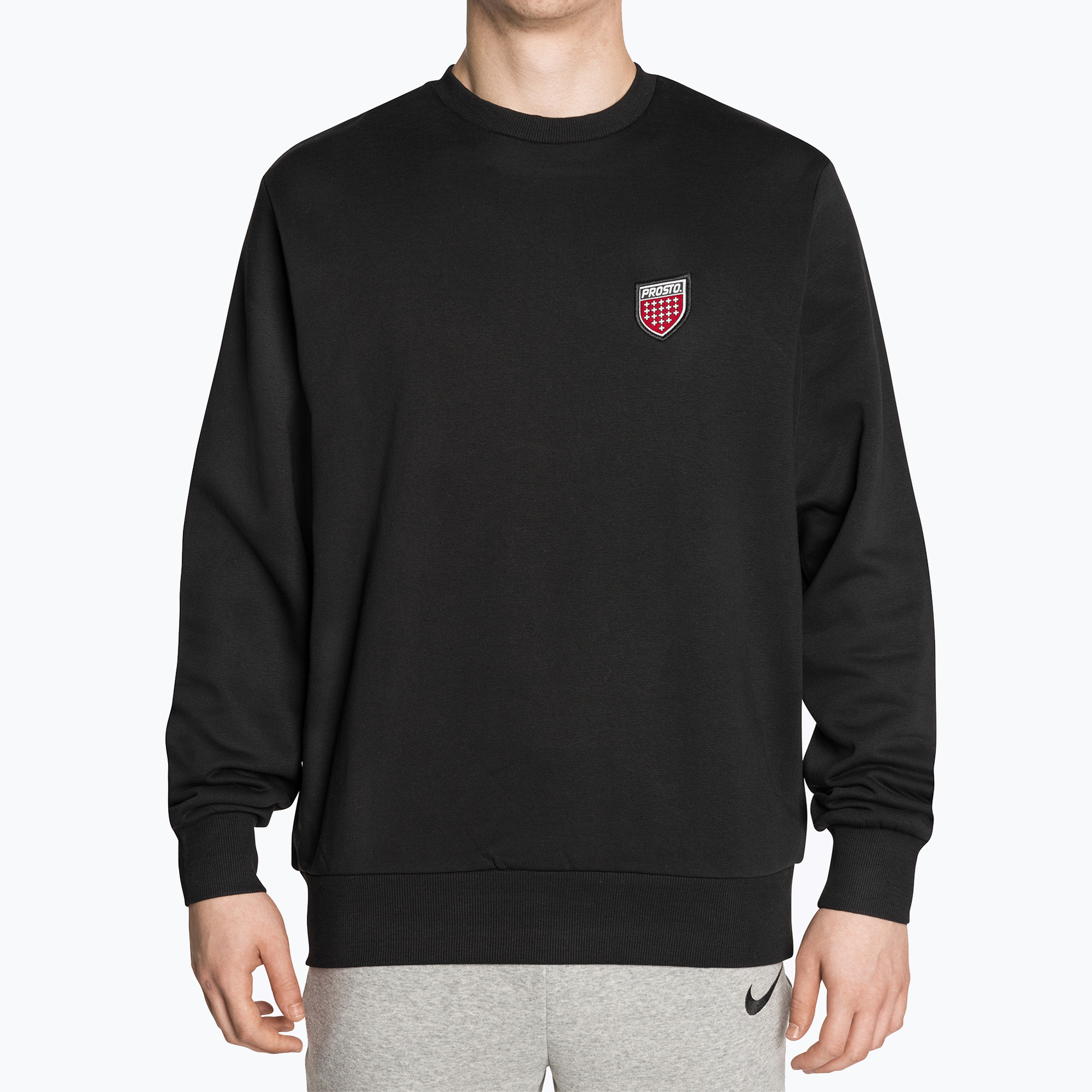 Bluza męska PROSTO Crewneck Bazy black | WYSYŁKA W 24H | 30 DNI NA ZWROT