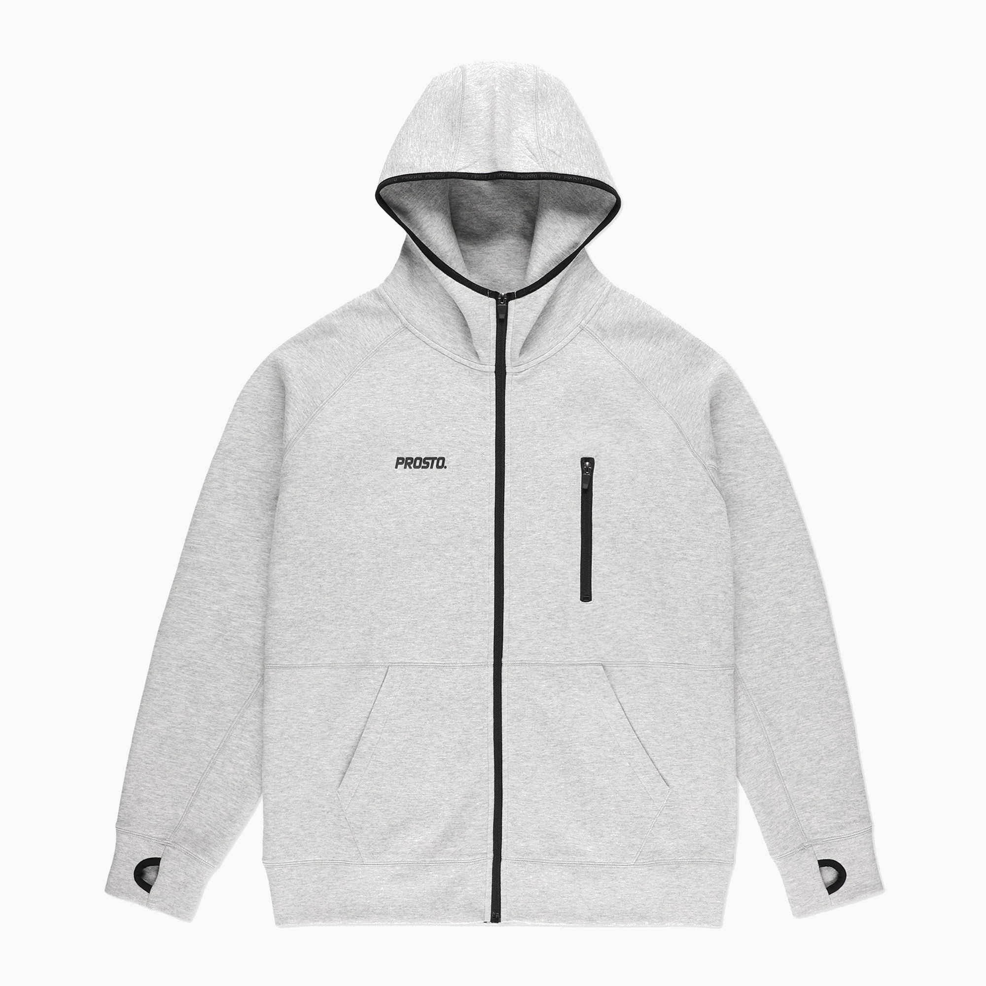 Bluza męska PROSTO Tech Zip Zip Hoodie Speedy gray | WYSYŁKA W 24H | 30 DNI NA ZWROT