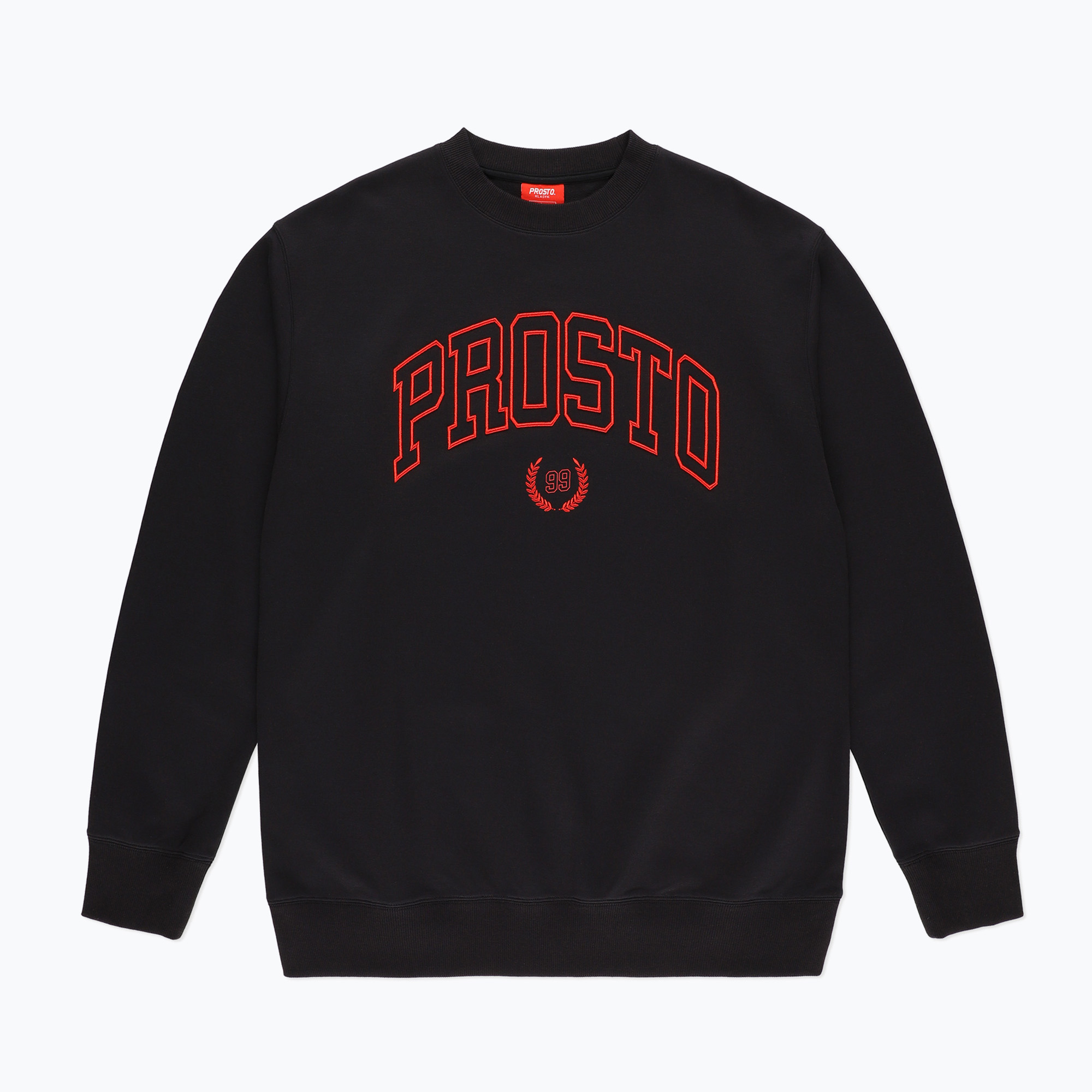 Bluza męska PROSTO Crewneck Varsity black | WYSYŁKA W 24H | 30 DNI NA ZWROT