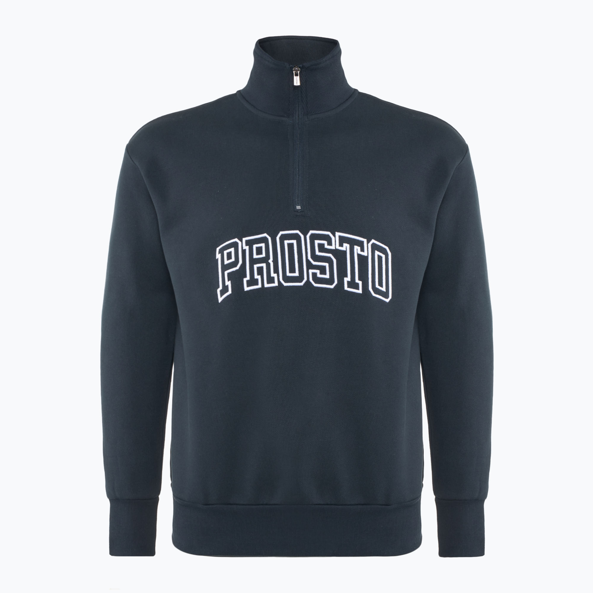 Bluza męska PROSTO Half Zip Mobi navy | WYSYŁKA W 24H | 30 DNI NA ZWROT